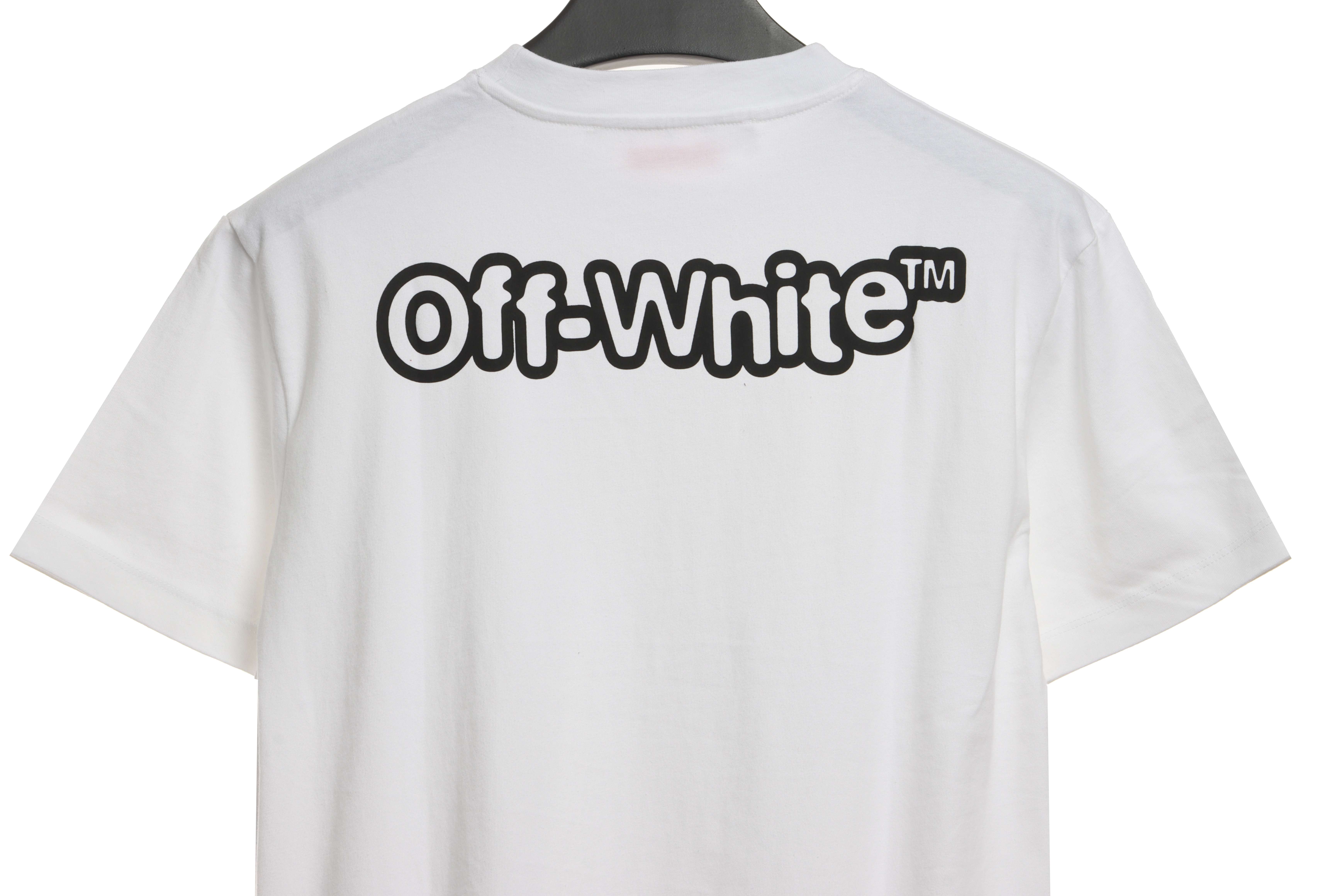 OW micro logo short sleeve white