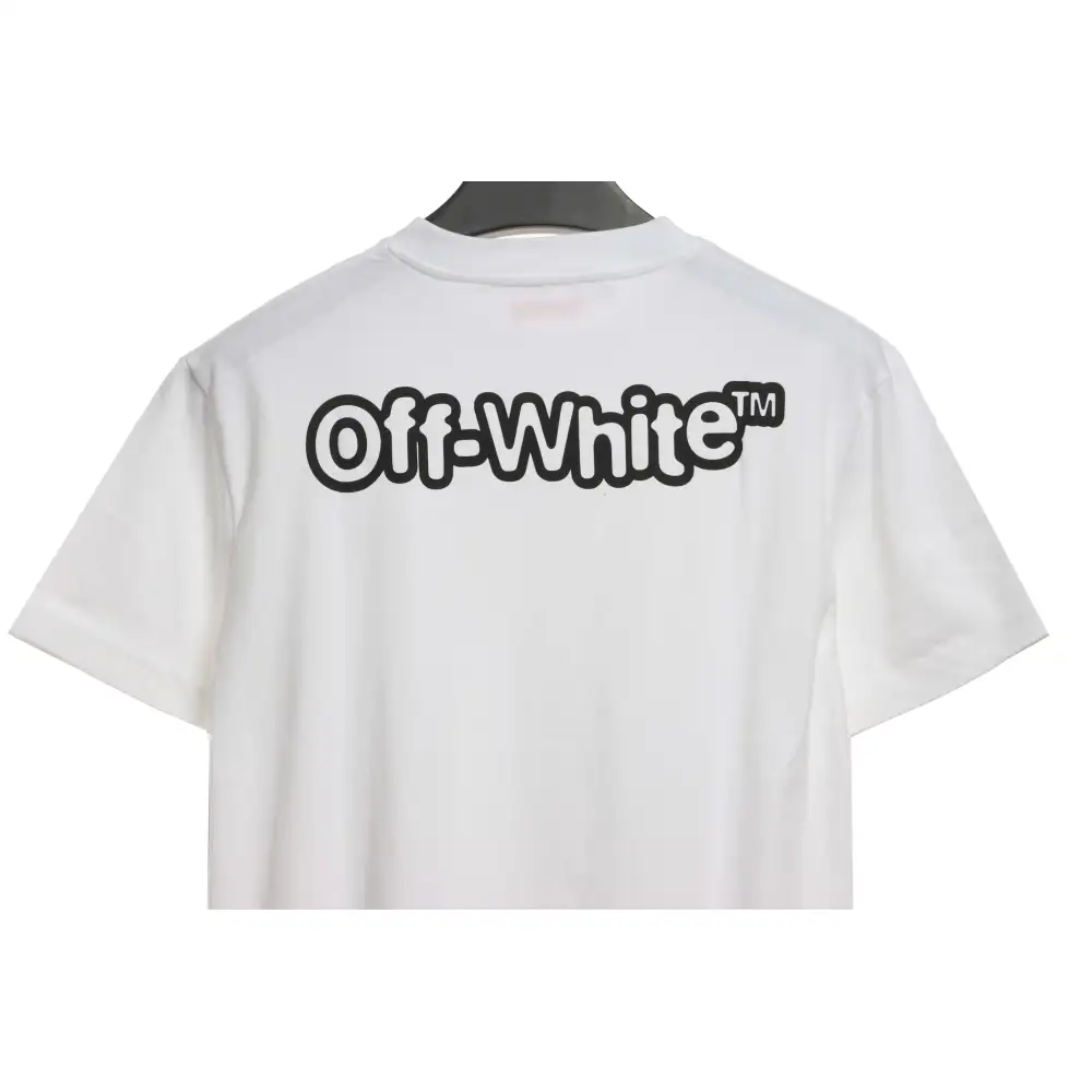 OW micro logo short sleeve white