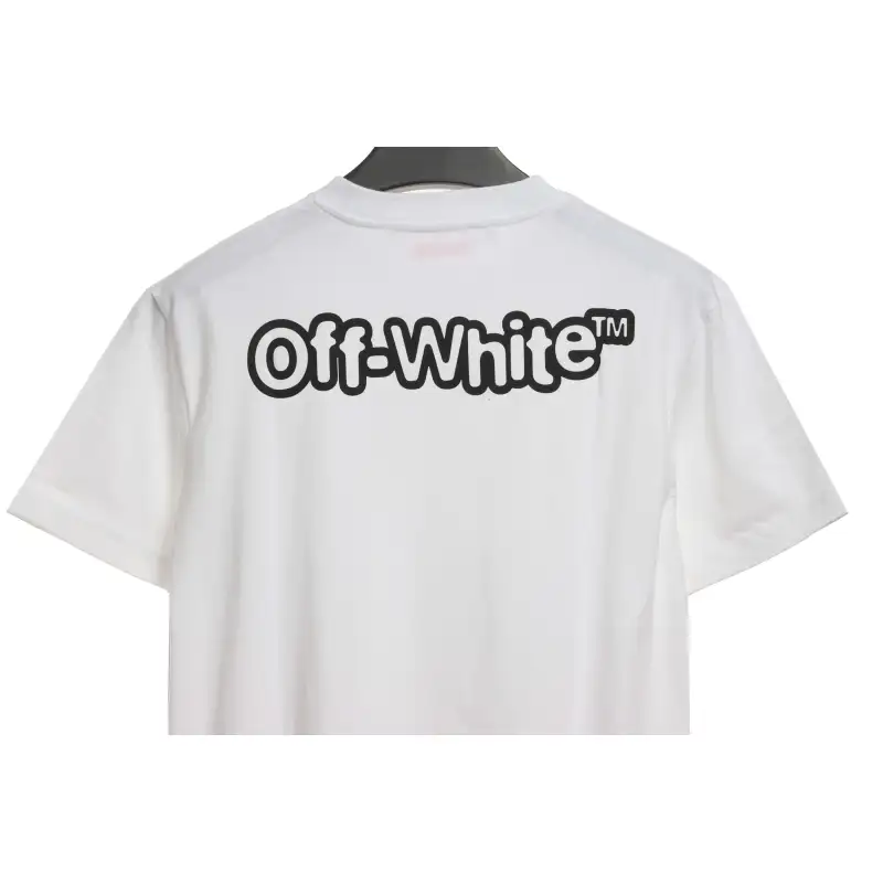 OW micro logo short sleeve white