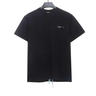 OW oil painting print short sleeve black 02