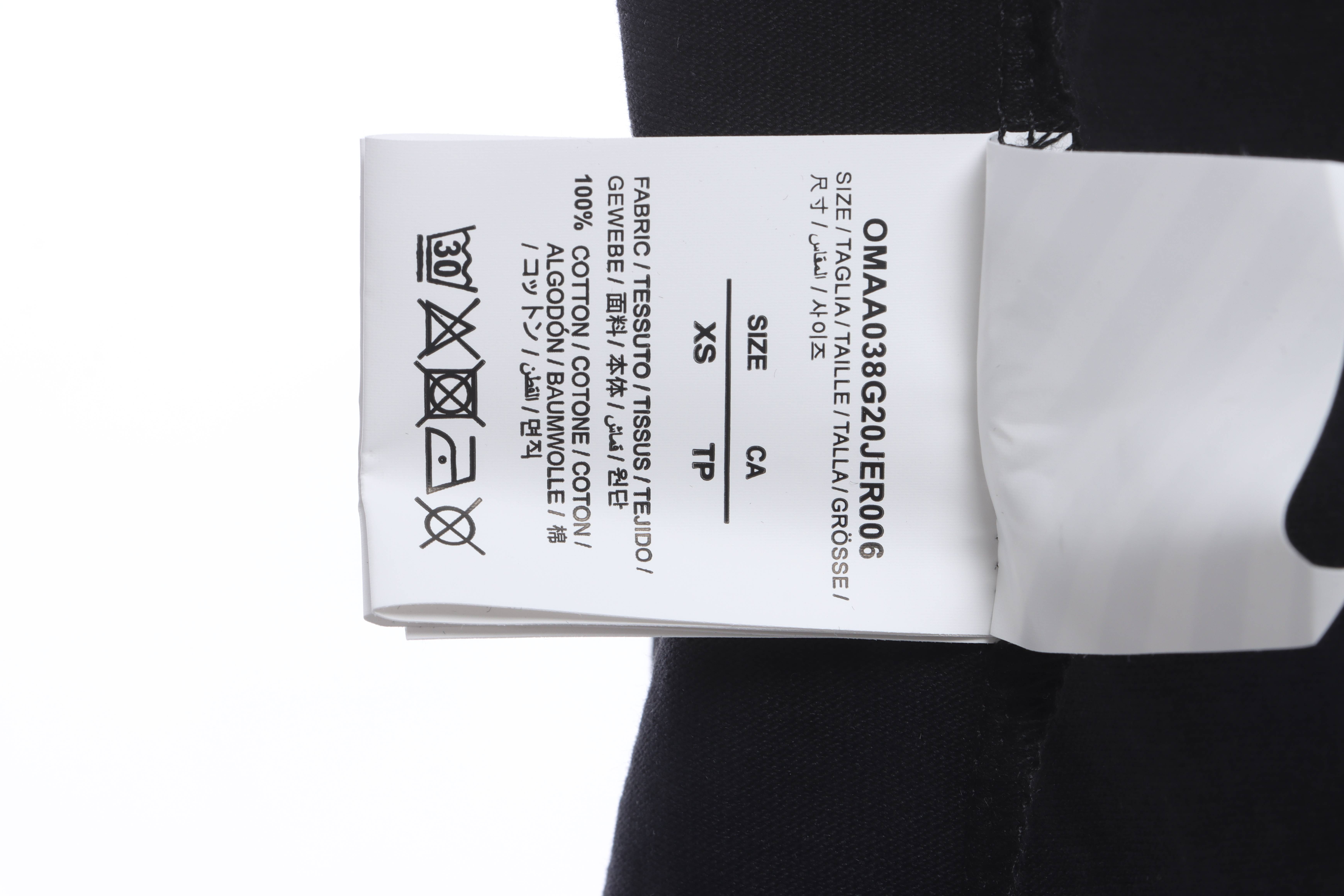 OW oil painting print short sleeve black