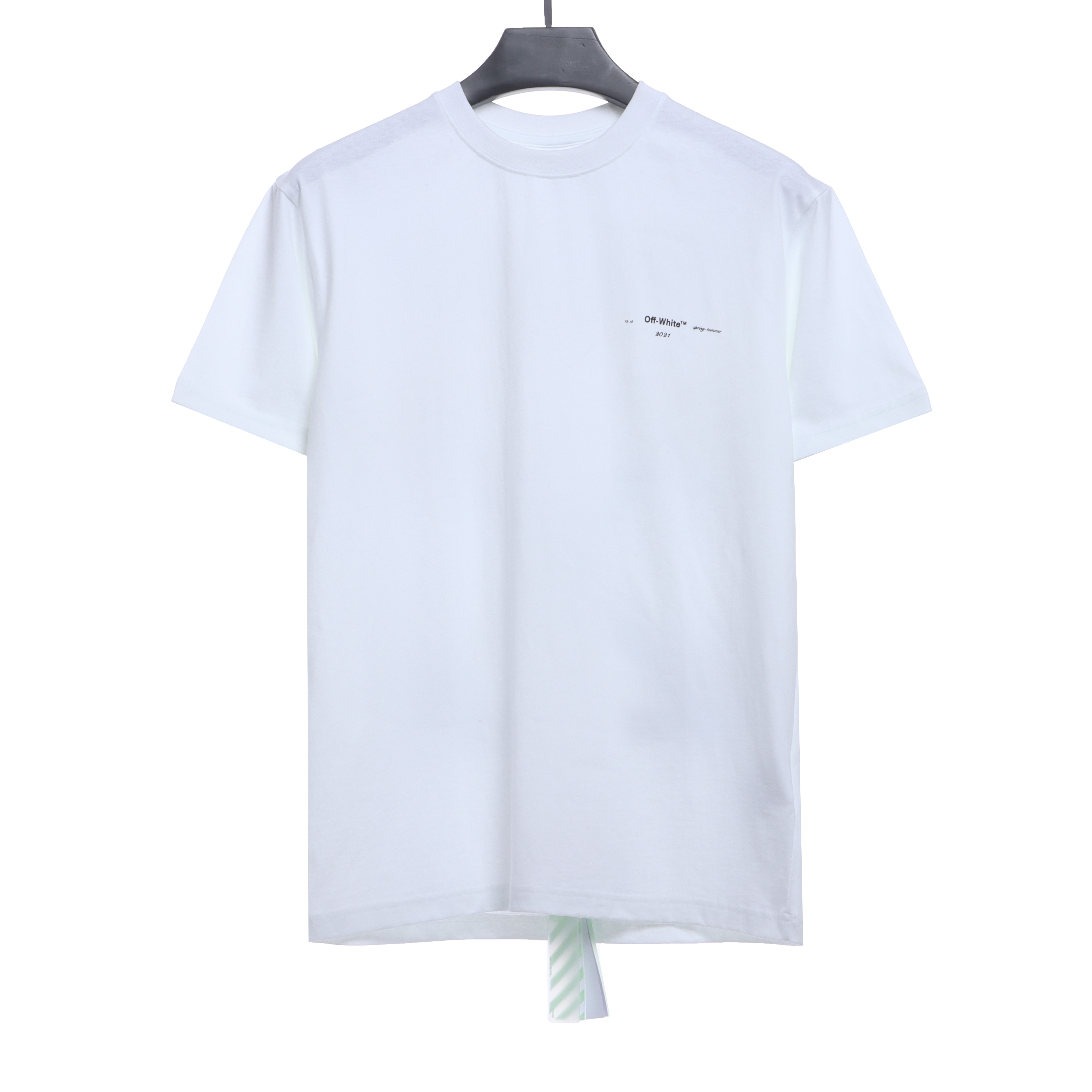 OW oil painting print short sleeve White