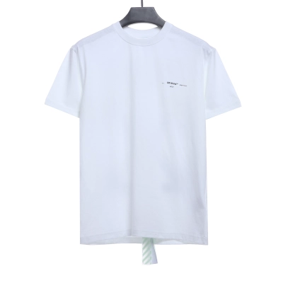 OW oil painting print short sleeve White 02