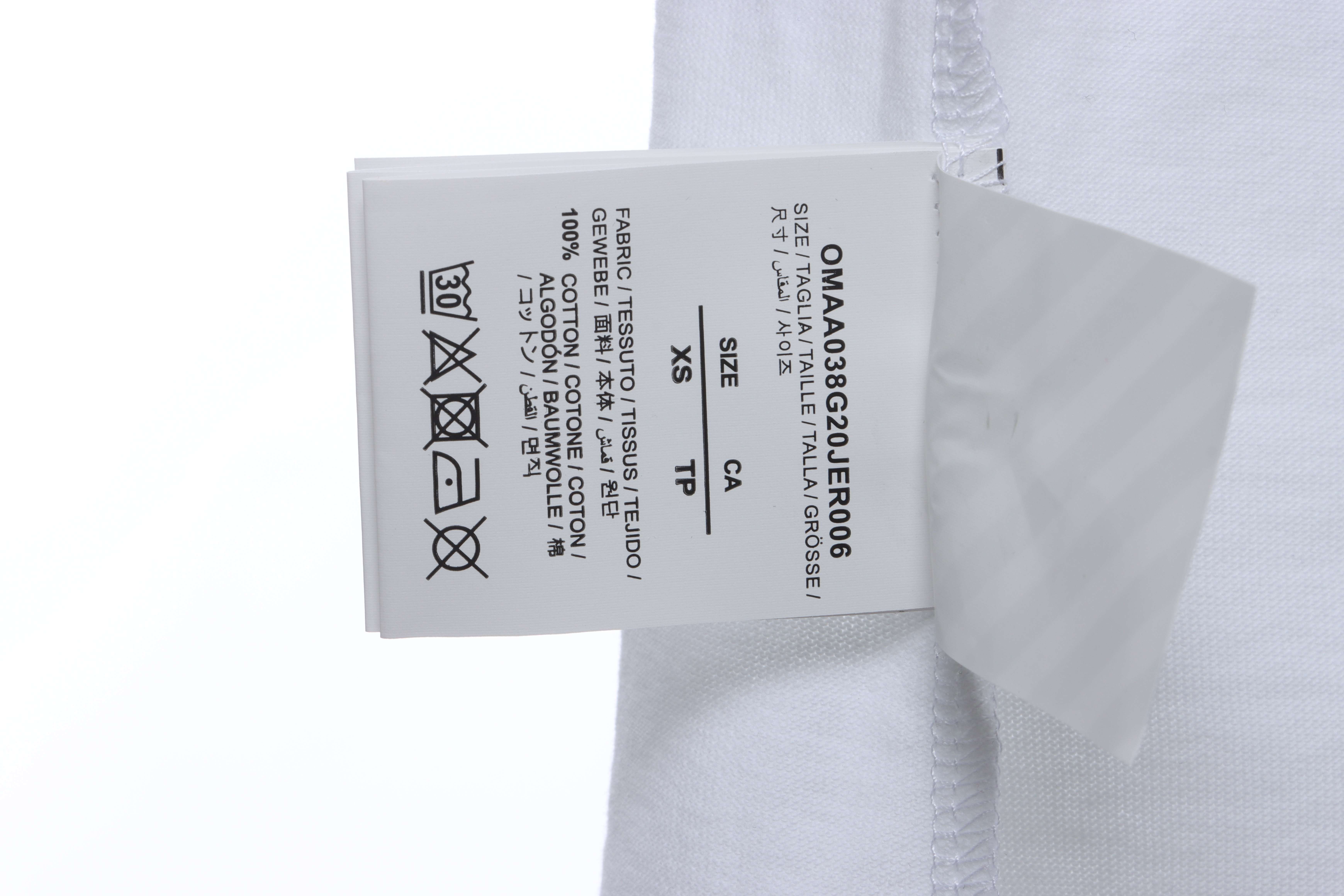 OW oil painting print short sleeve White