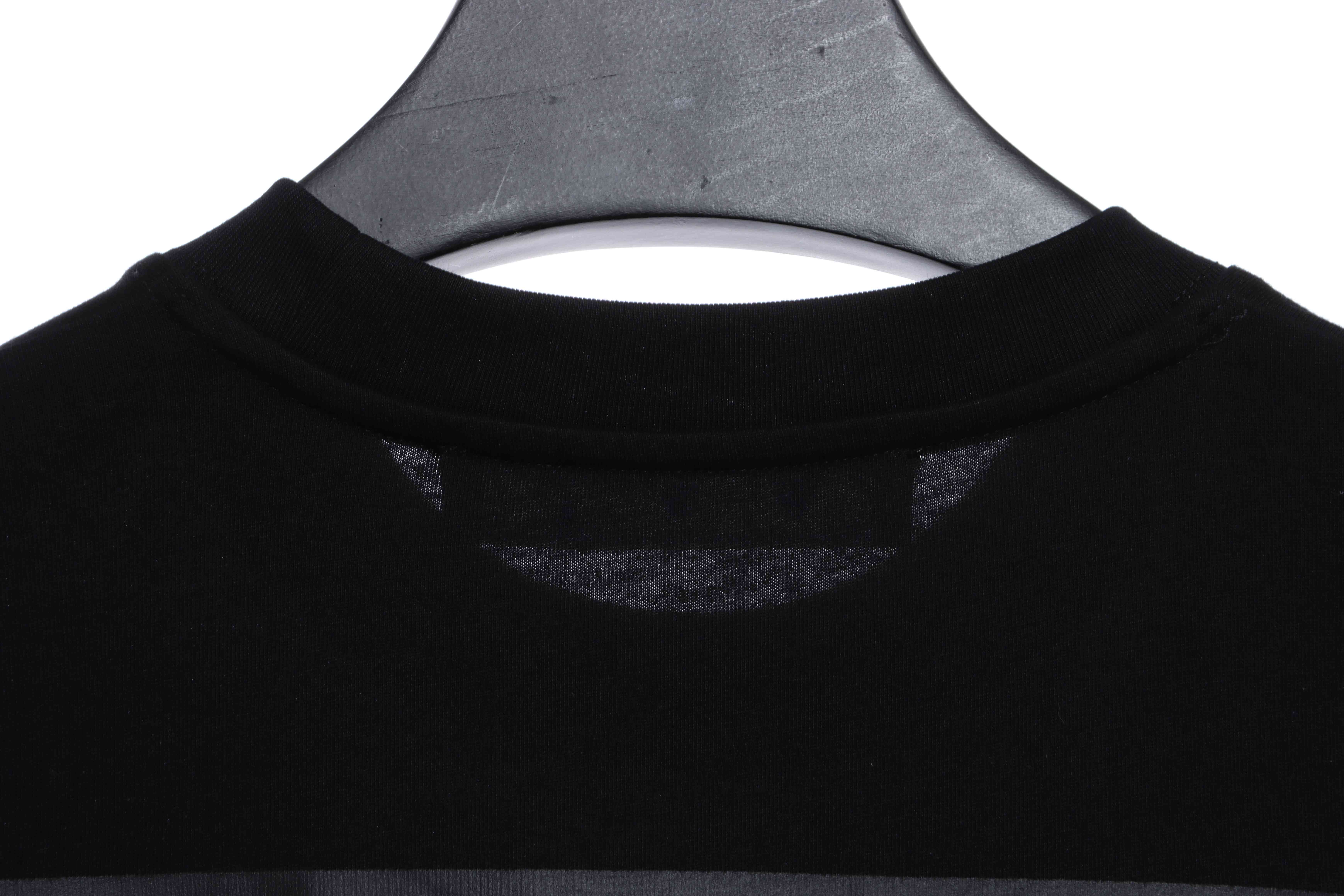 OW Overlapping Arrows Print Short Sleeve Black