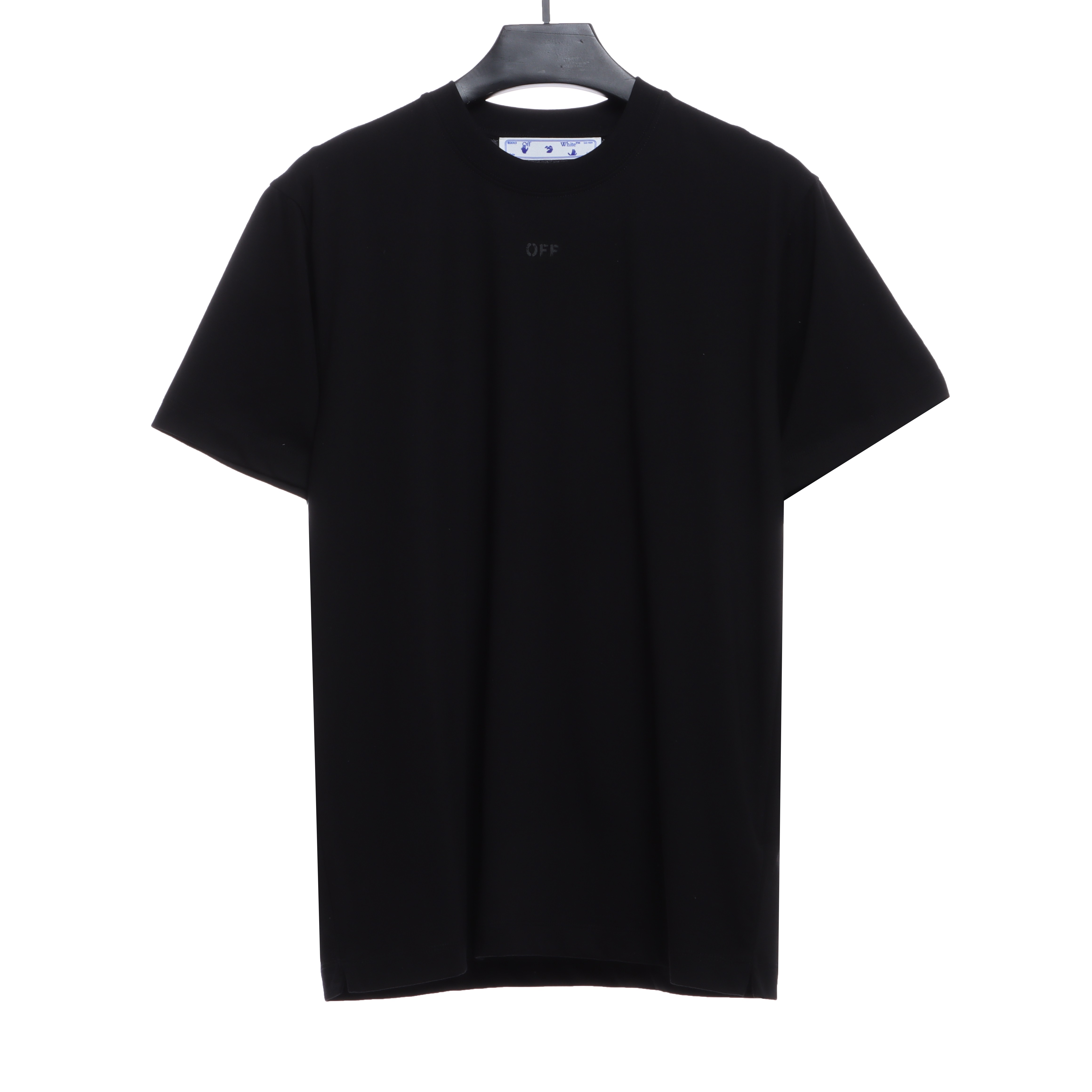 OW Overlapping Arrows Print Short Sleeve Black