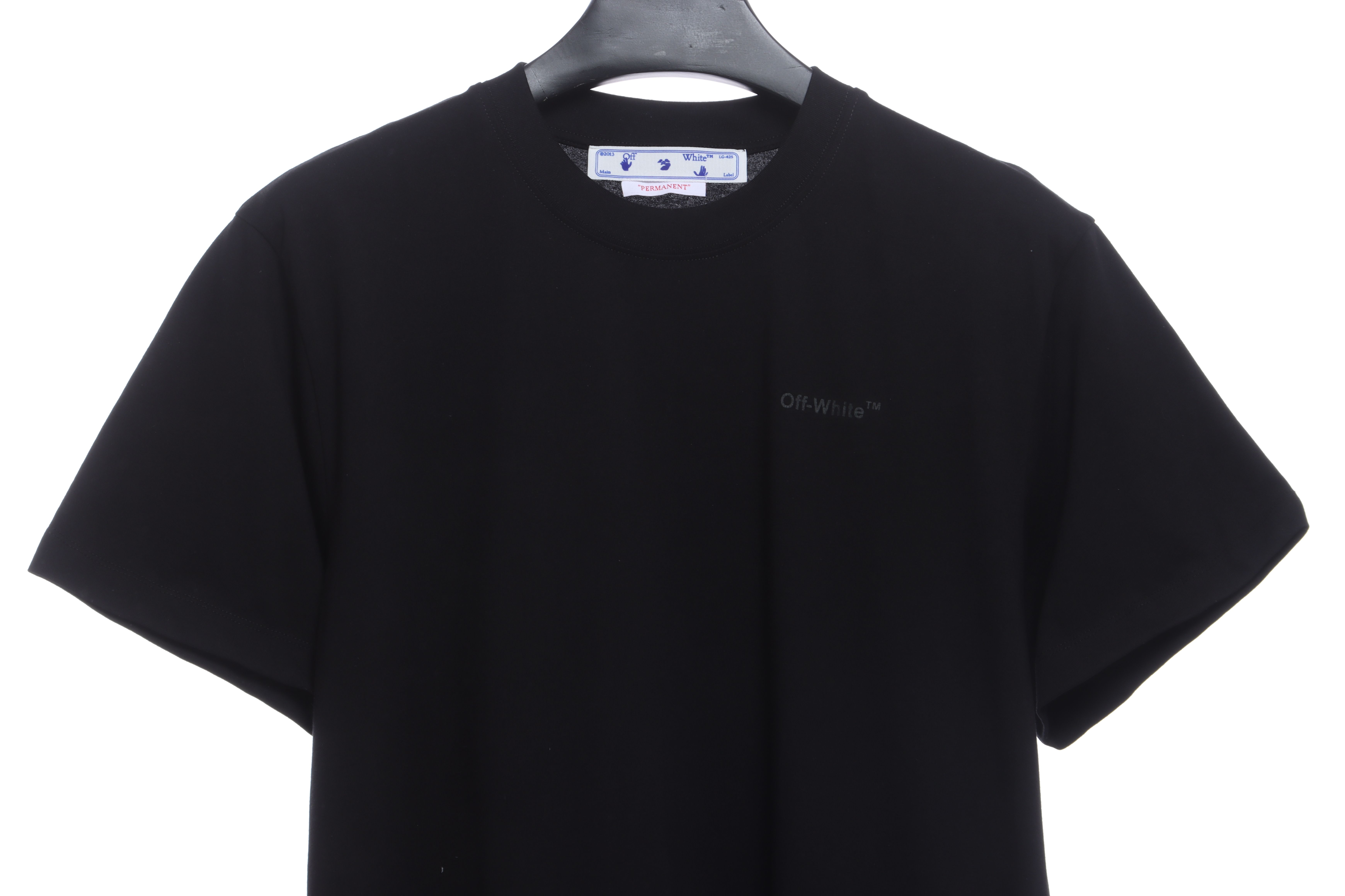 OW Overlapping Zebra Crossing Arrow Printed Short Sleeves