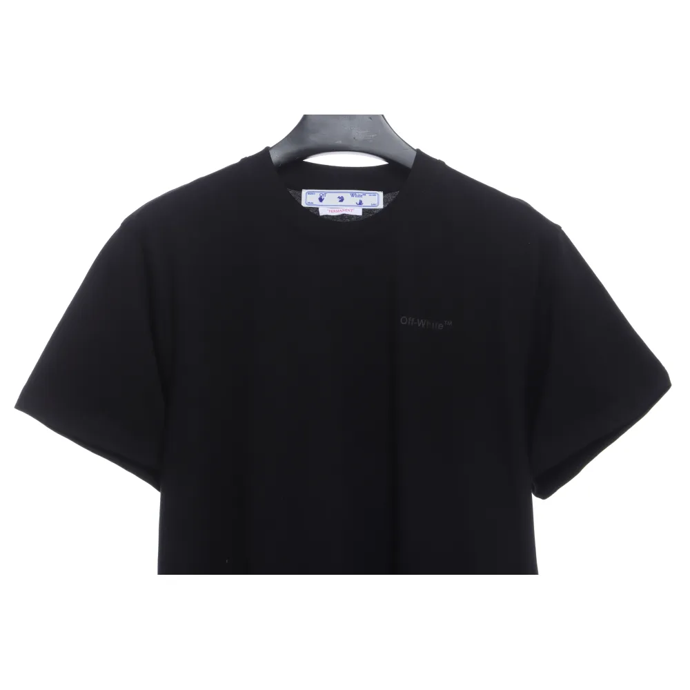 OW Overlapping Zebra Crossing Arrow Printed Short Sleeves
