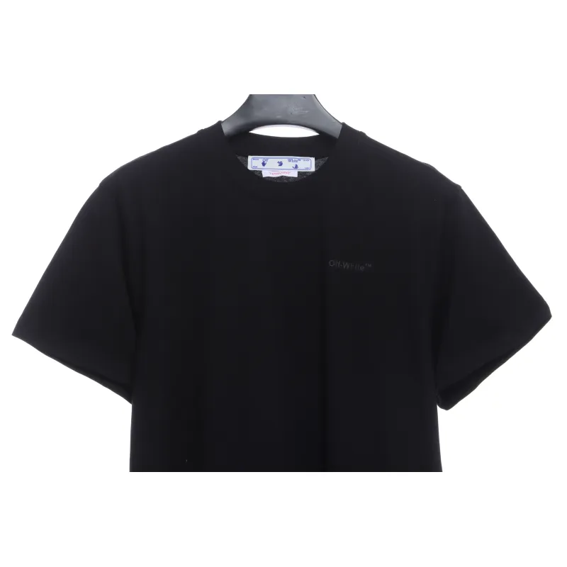 OW Overlapping Zebra Crossing Arrow Printed Short Sleeves