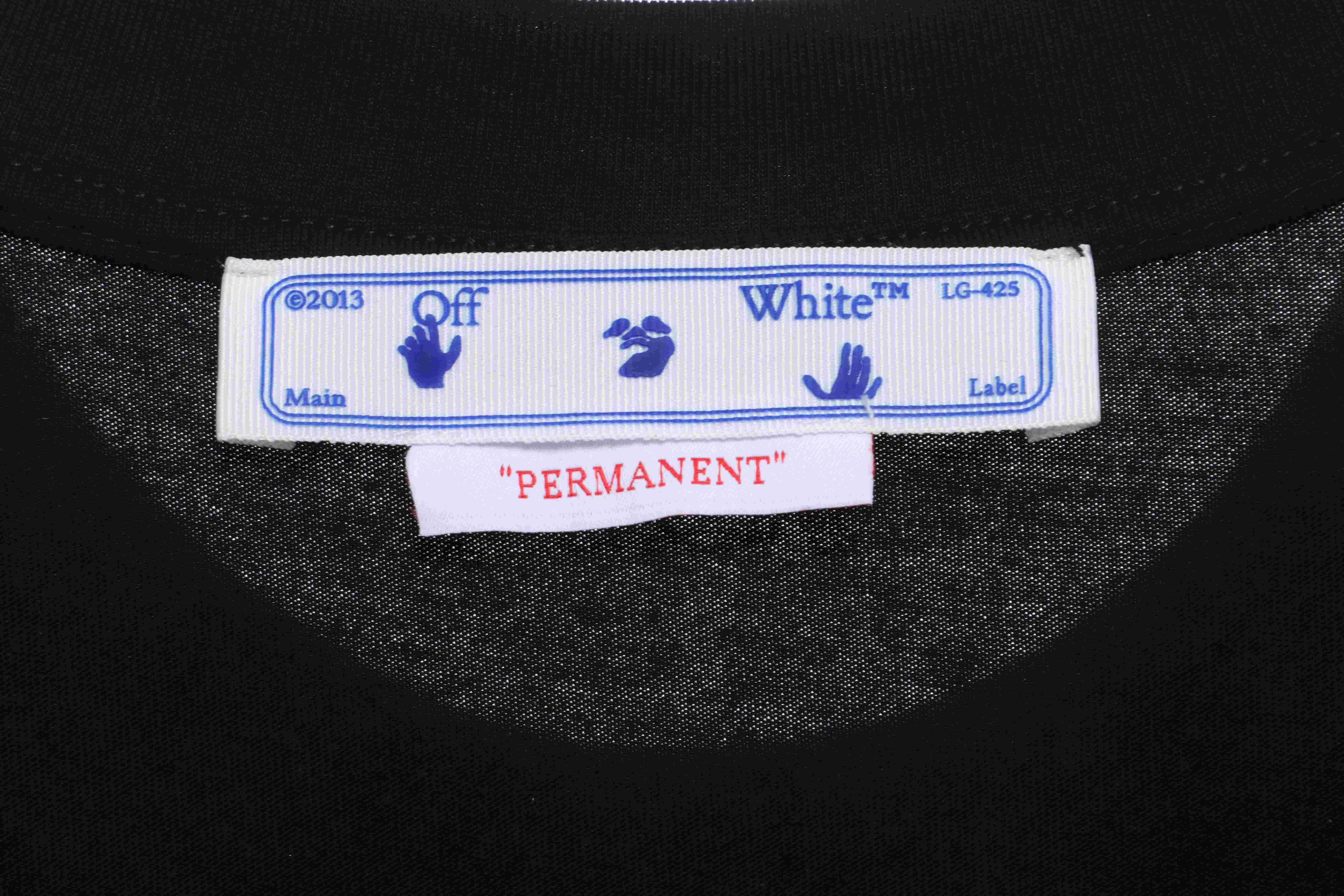 OW Overlapping Zebra Crossing Arrow Printed Short Sleeves