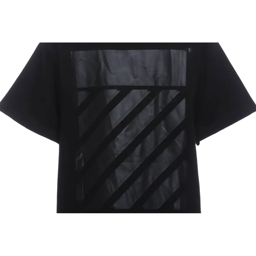 OW Overlapping Zebra Crossing Arrow Printed Short Sleeves