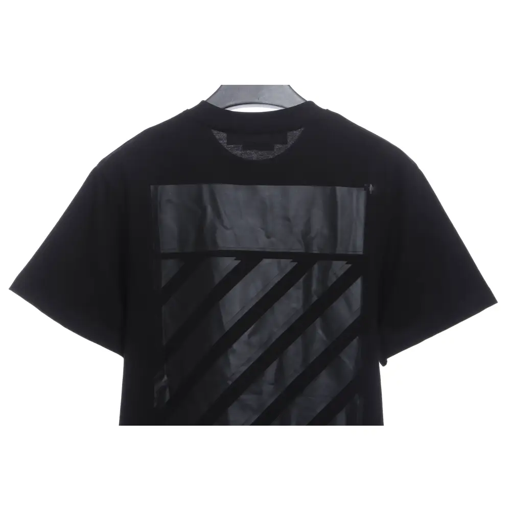OW Overlapping Zebra Crossing Arrow Printed Short Sleeves