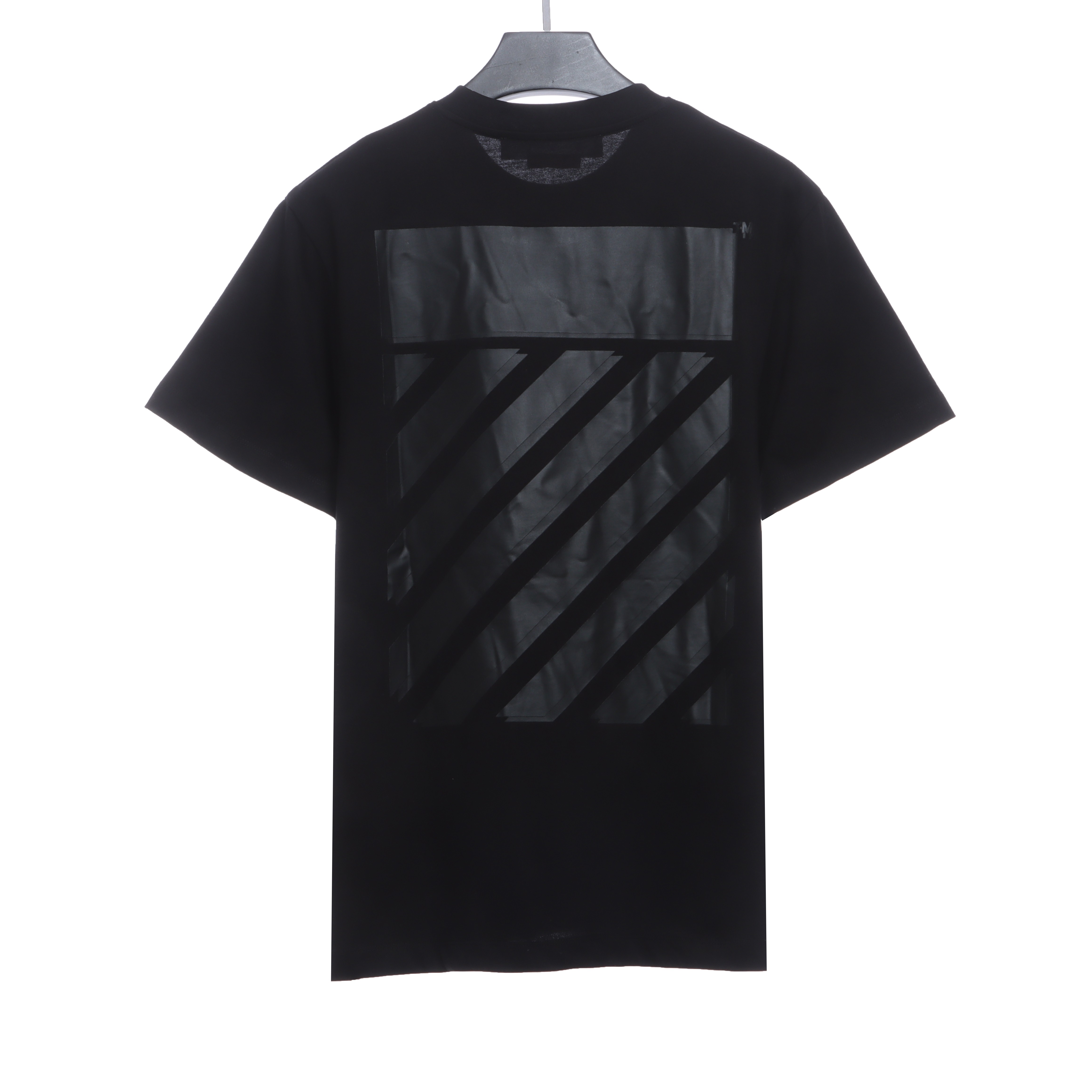 OW Overlapping Zebra Crossing Arrow Printed Short Sleeves