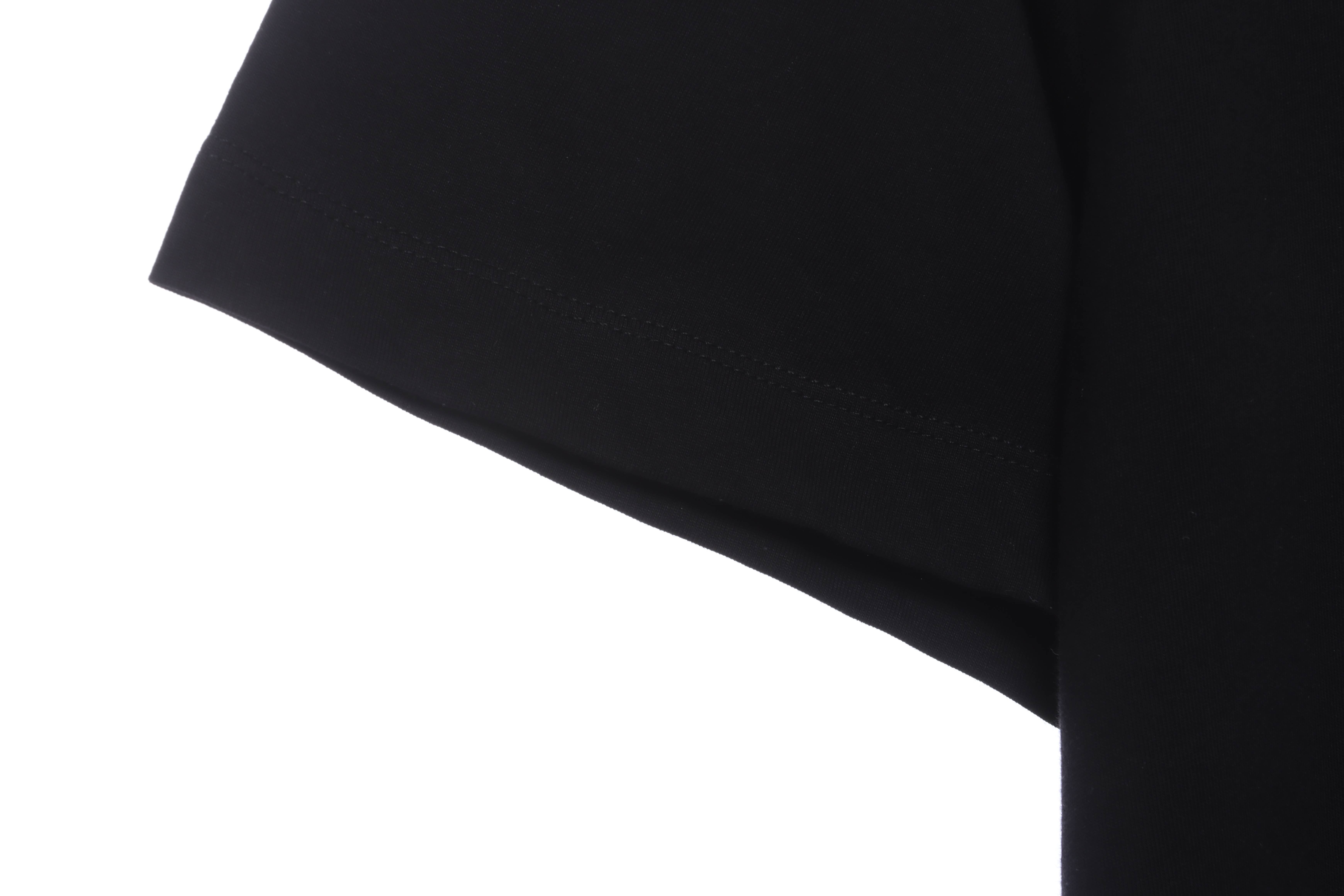 OW Overlapping Zebra Crossing Arrow Printed Short Sleeves