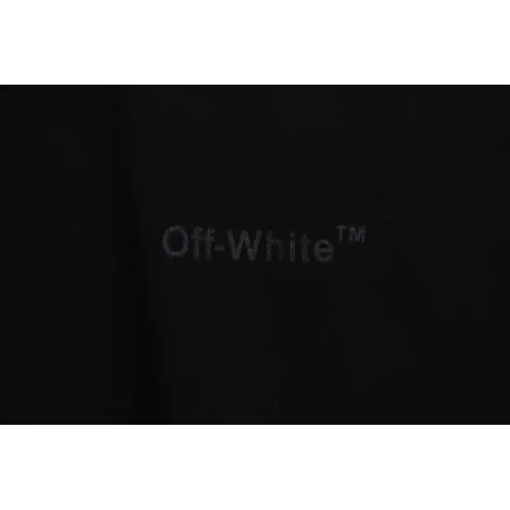 OW Overlapping Zebra Crossing Arrow Printed Short Sleeves