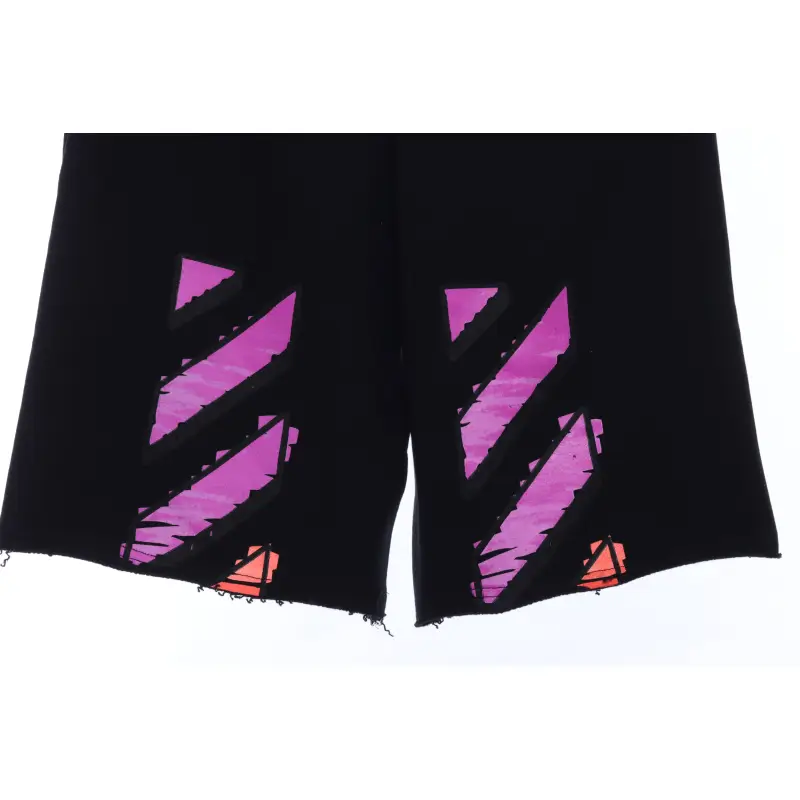 OW purple twill shorts