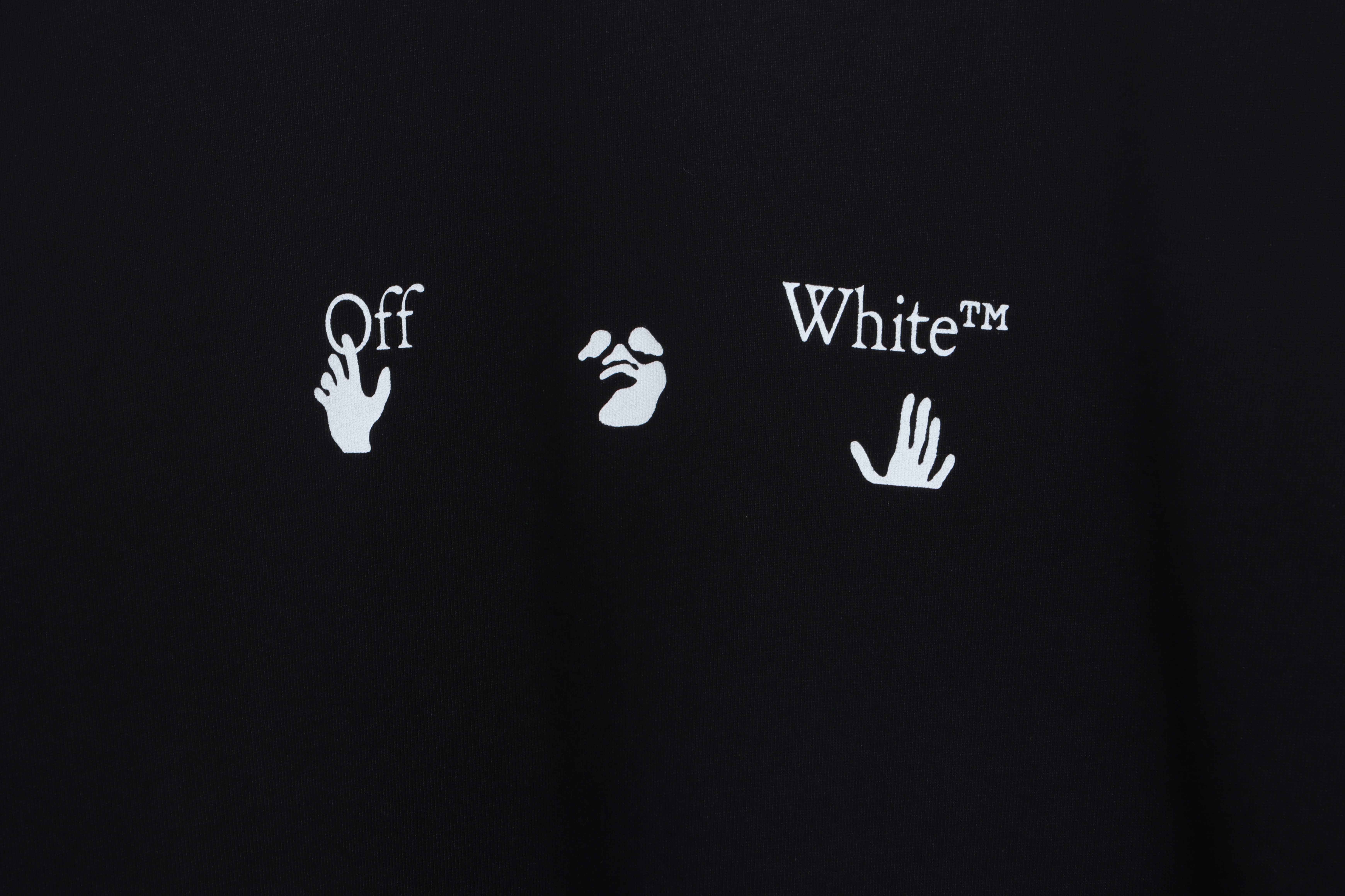 OW red and gray dissolving gradient short sleeves