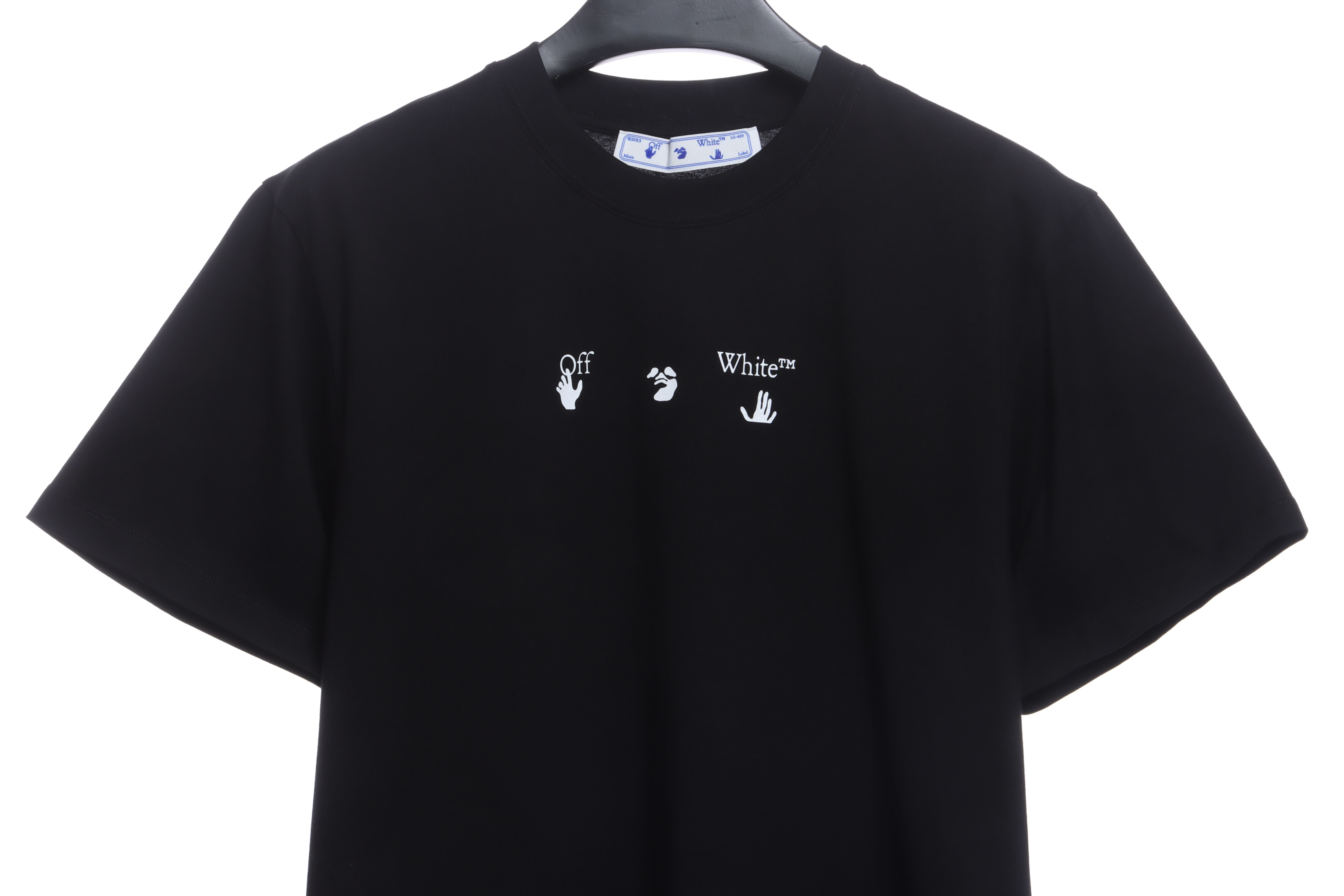 OW red and gray dissolving gradient short sleeves