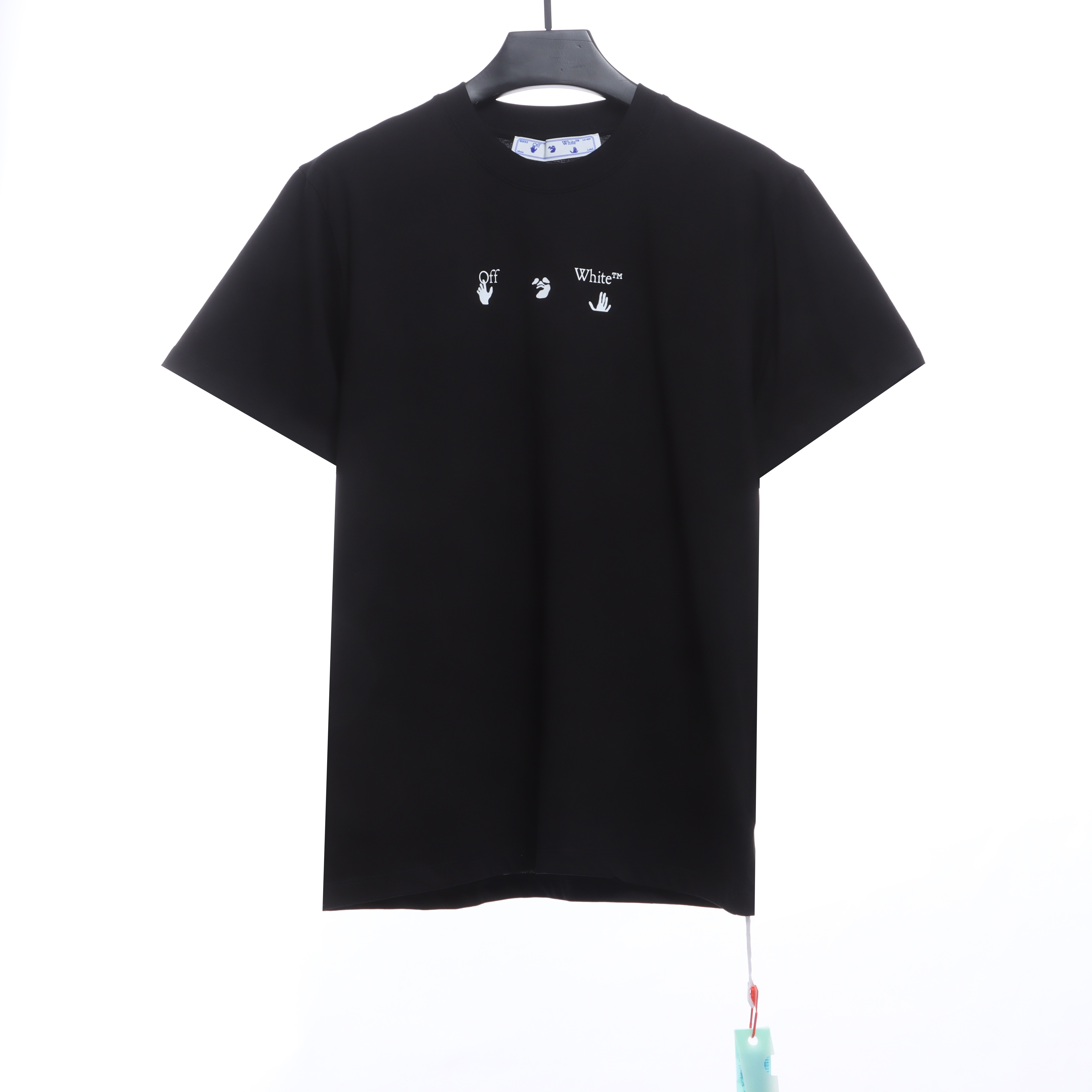 OW red and gray dissolving gradient short sleeves