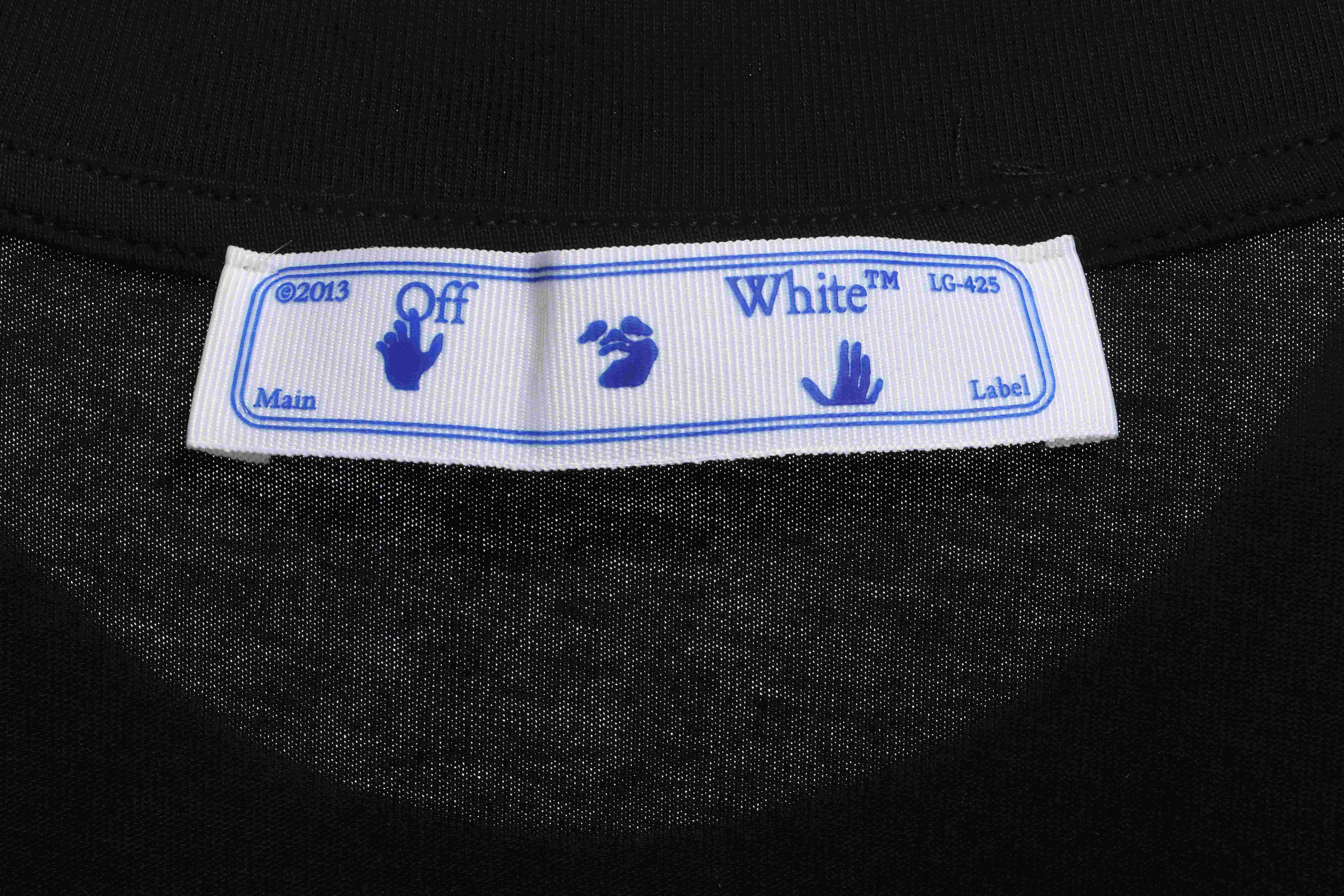 OW red and gray dissolving gradient short sleeves