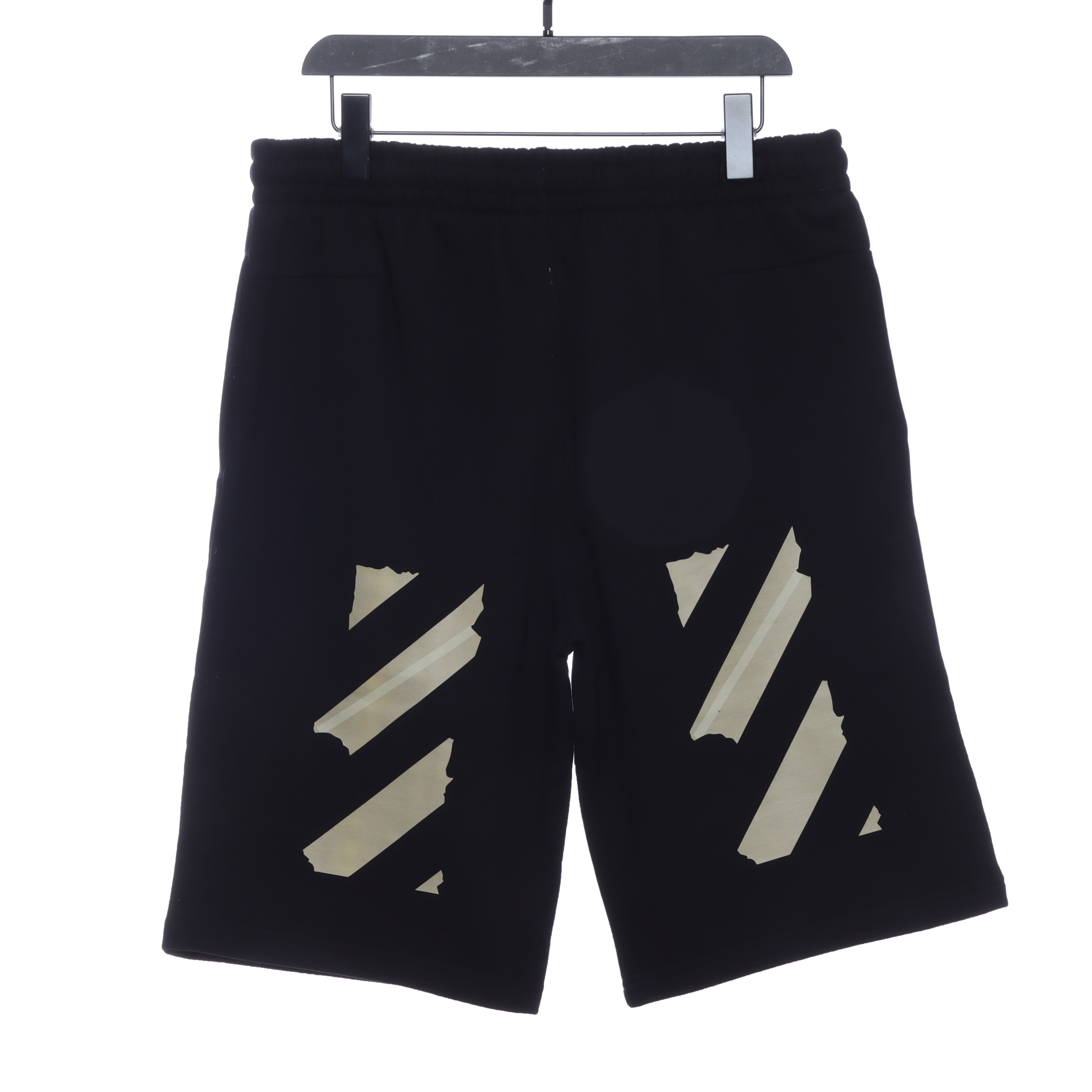 OW rubber stripe print shorts