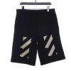 OW rubber stripe print shorts