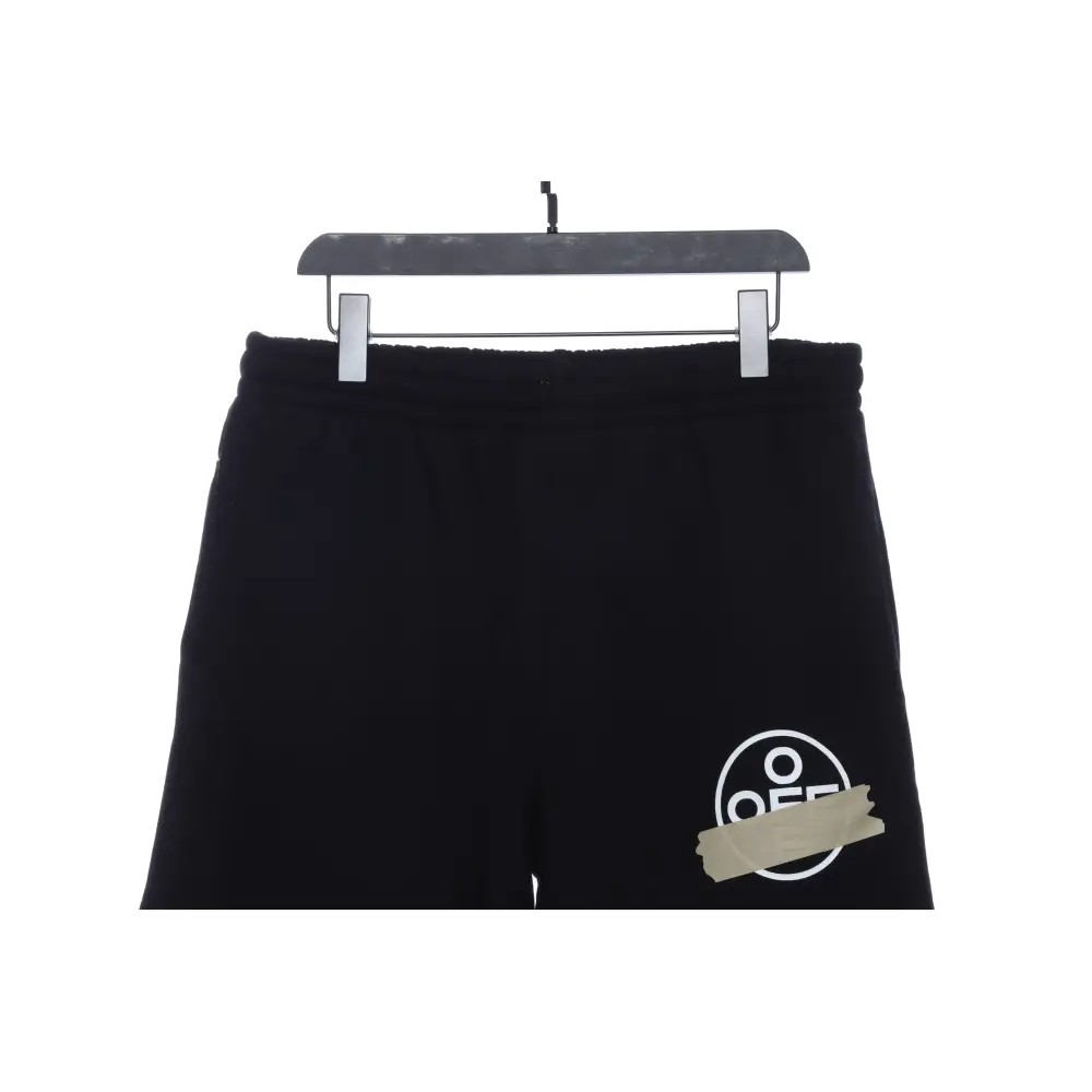 OW rubber stripe print shorts