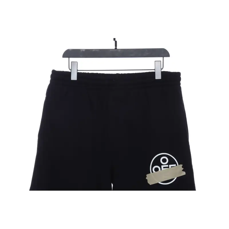 OW rubber stripe print shorts