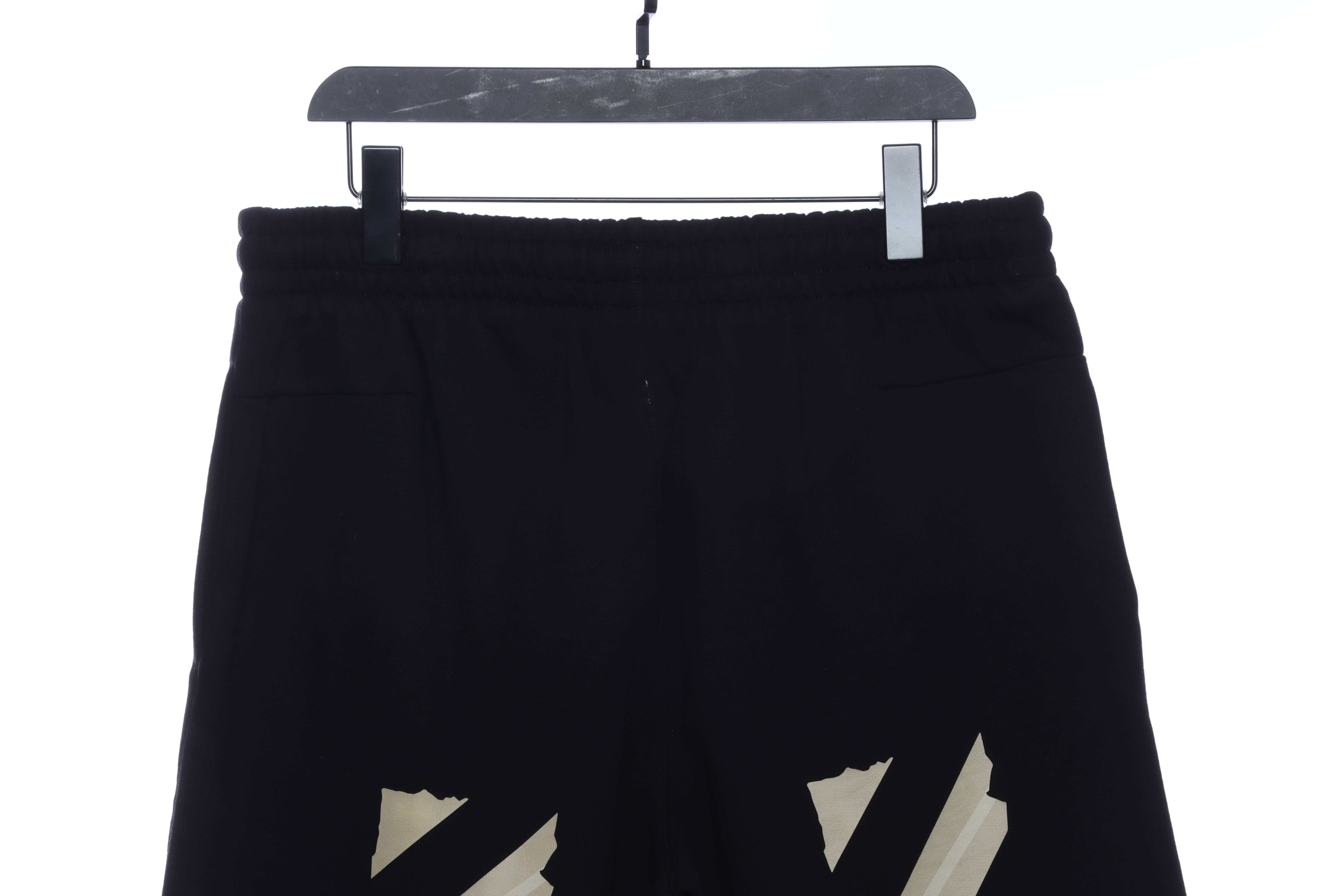 OW rubber stripe print shorts