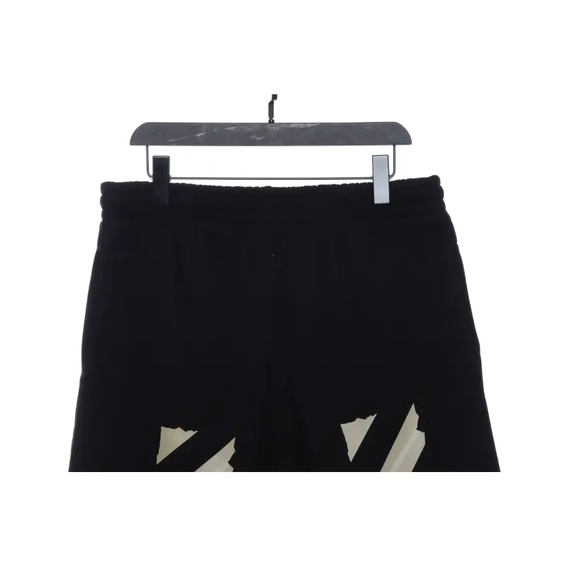 OW rubber stripe print shorts