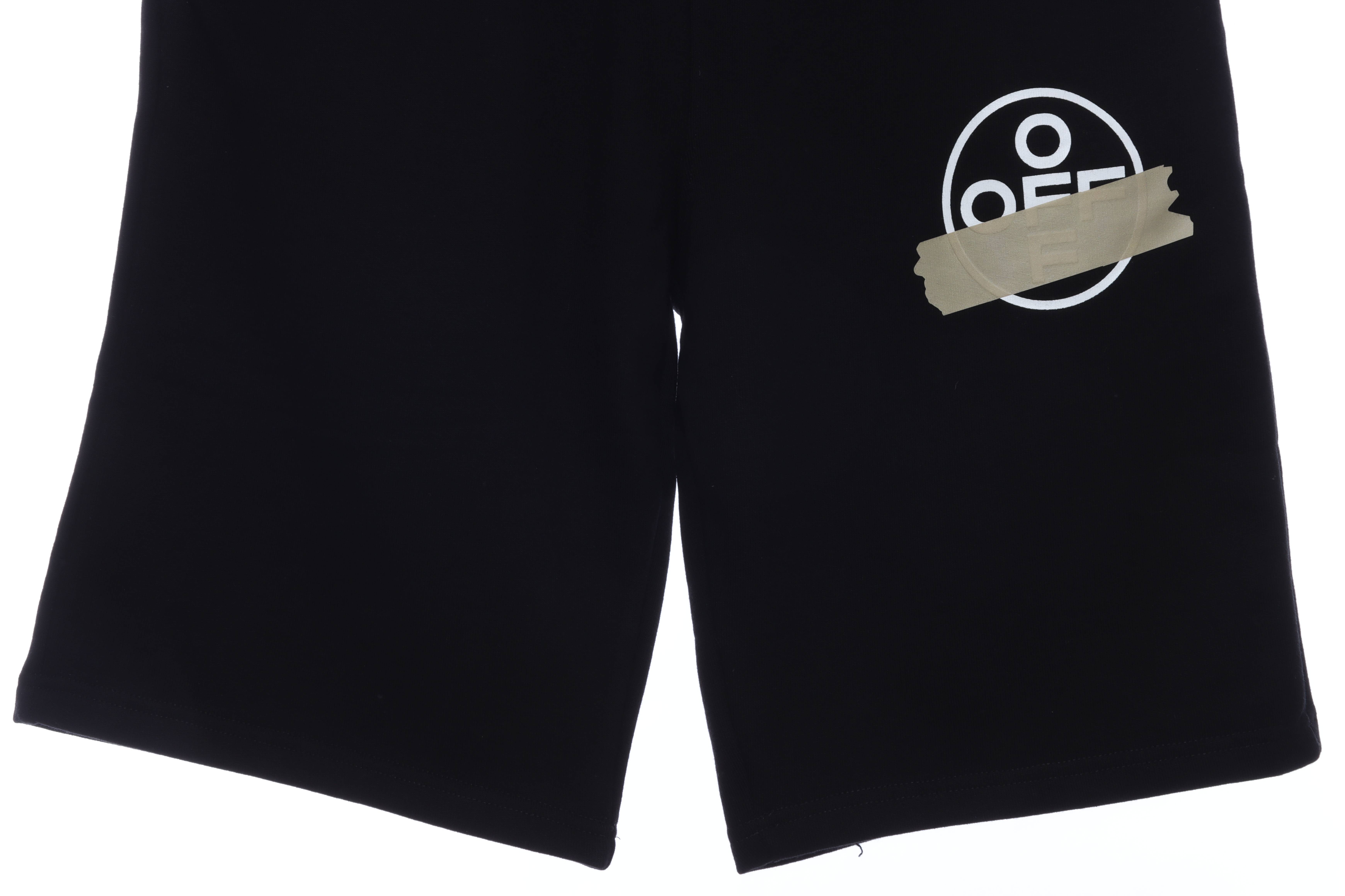 OW rubber stripe print shorts