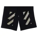 OW rubber stripe print shorts