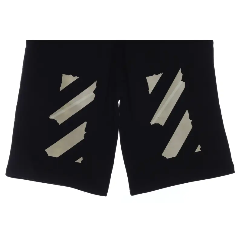 OW rubber stripe print shorts