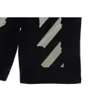 OW rubber stripe print shorts