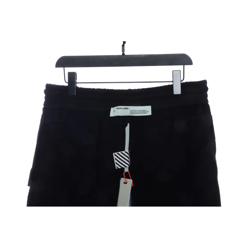 OW rubber stripe print shorts