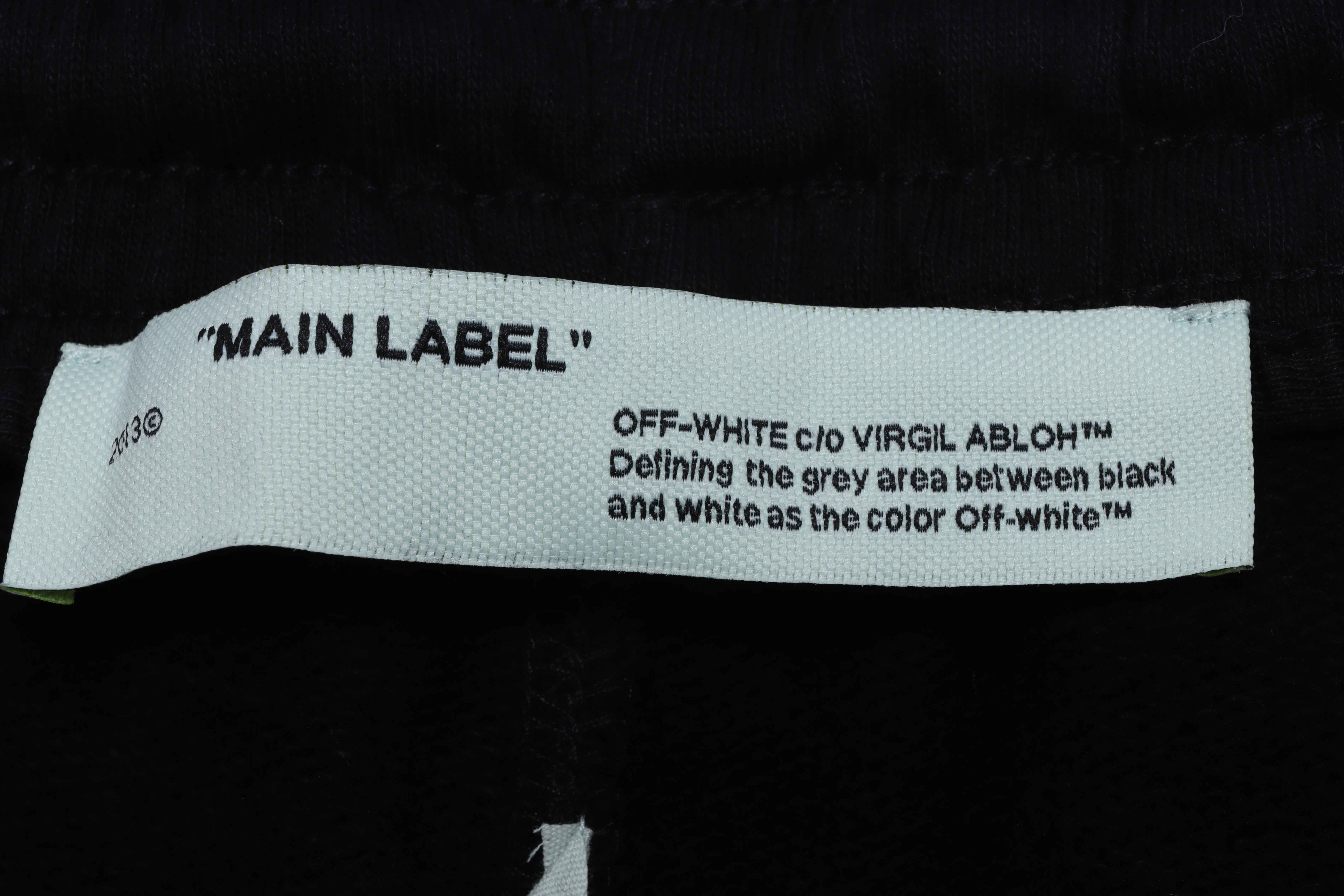 OW rubber stripe print shorts