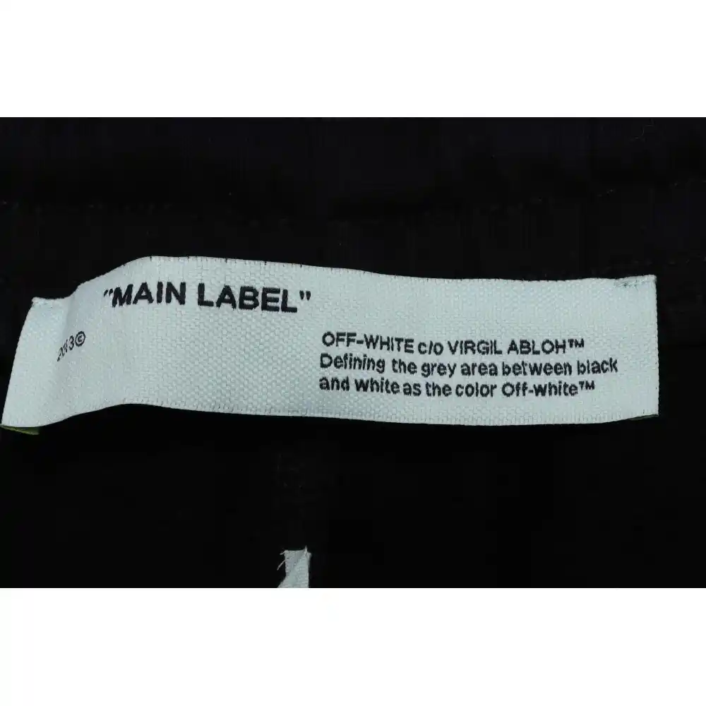 OW rubber stripe print shorts