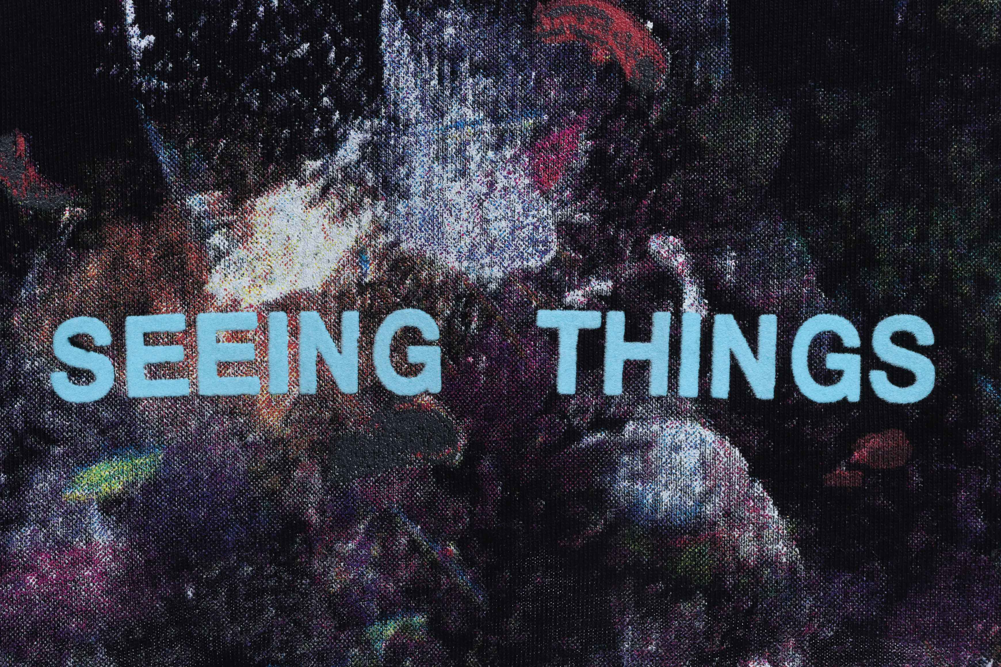 OW Starry Sky Fireworks Ink Arrow Short Sleeve Black