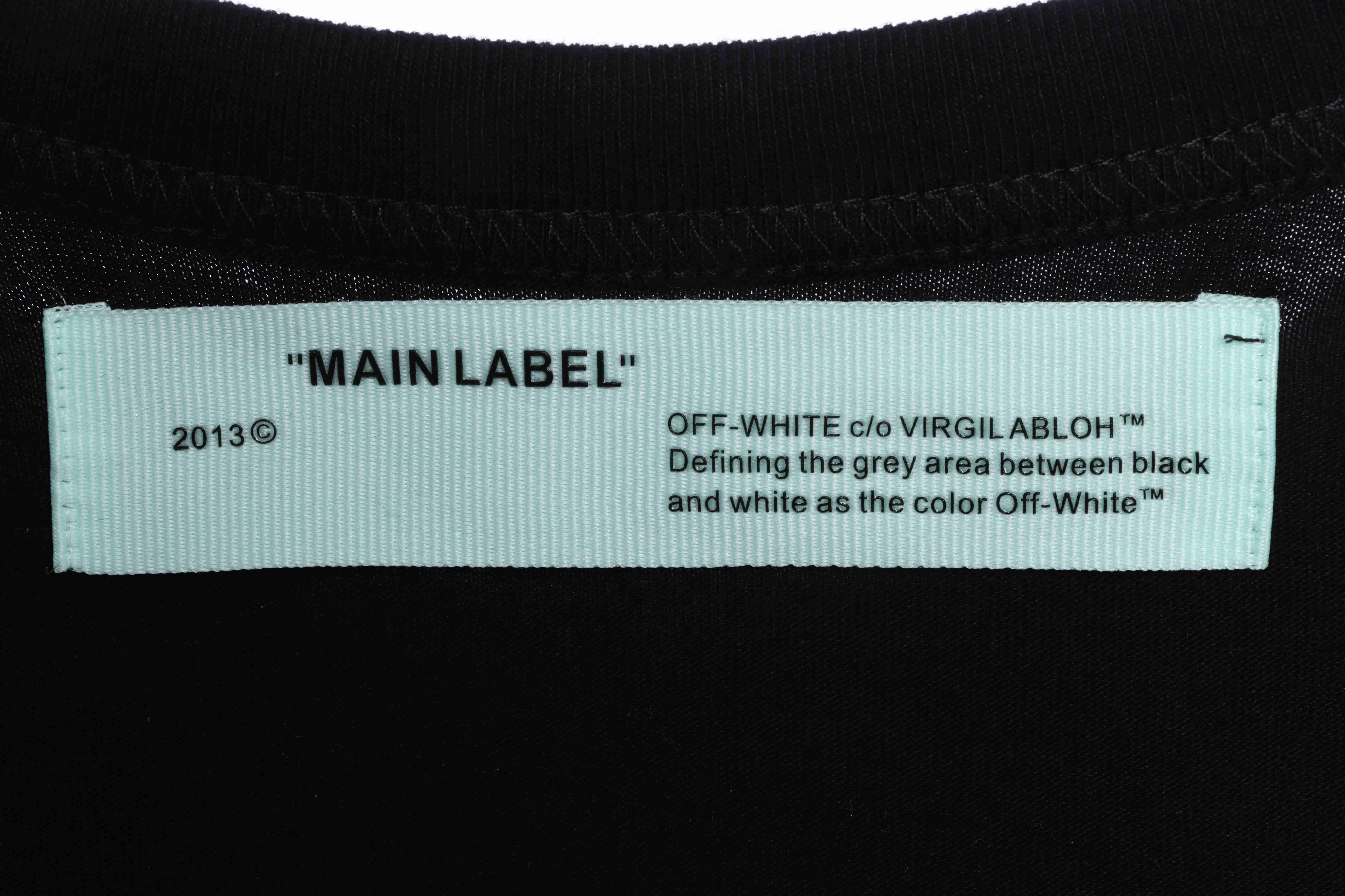 OW Starry Sky Fireworks Ink Arrow Short Sleeve Black