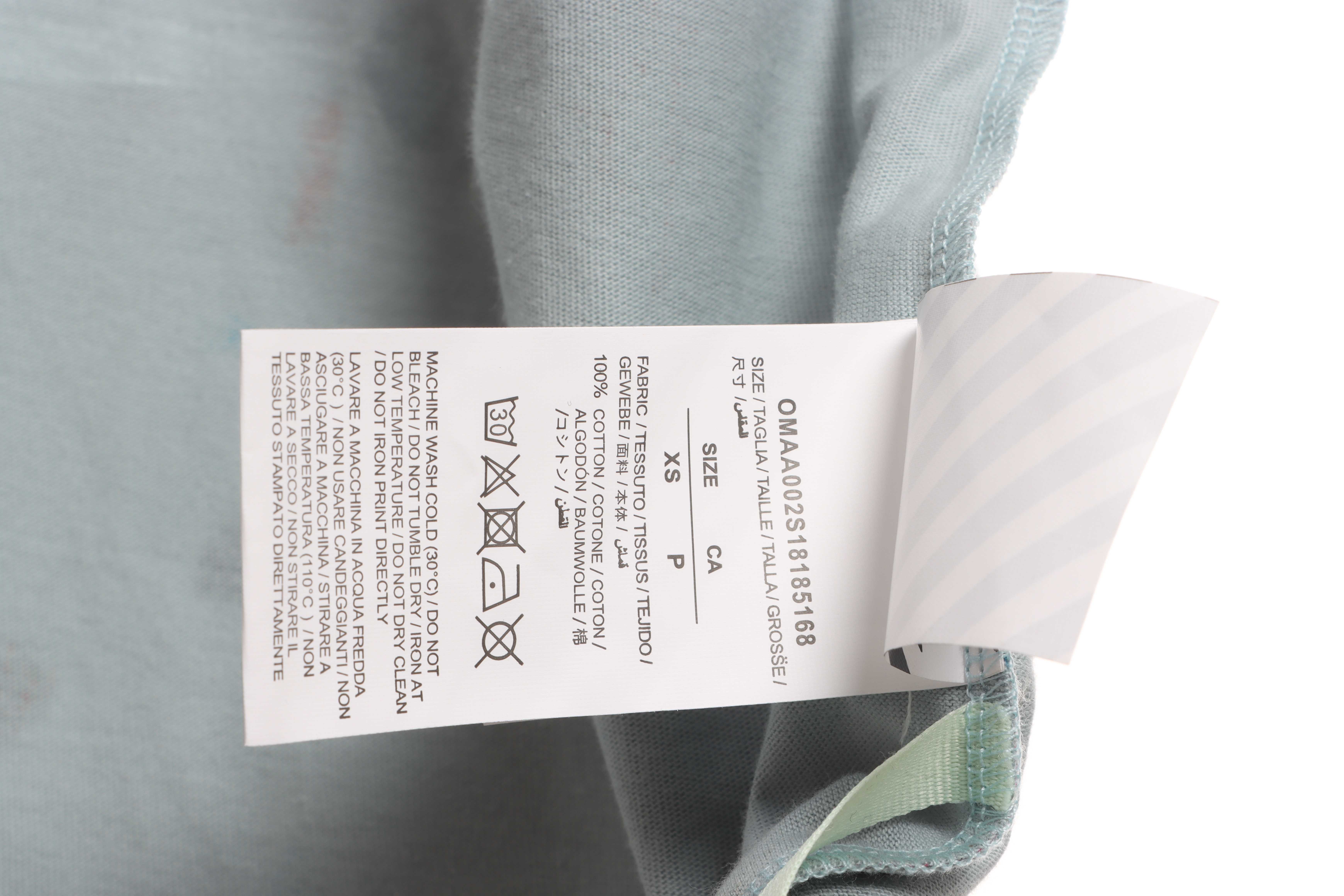 OW Starry Sky Fireworks Ink Arrow Short Sleeve Grey