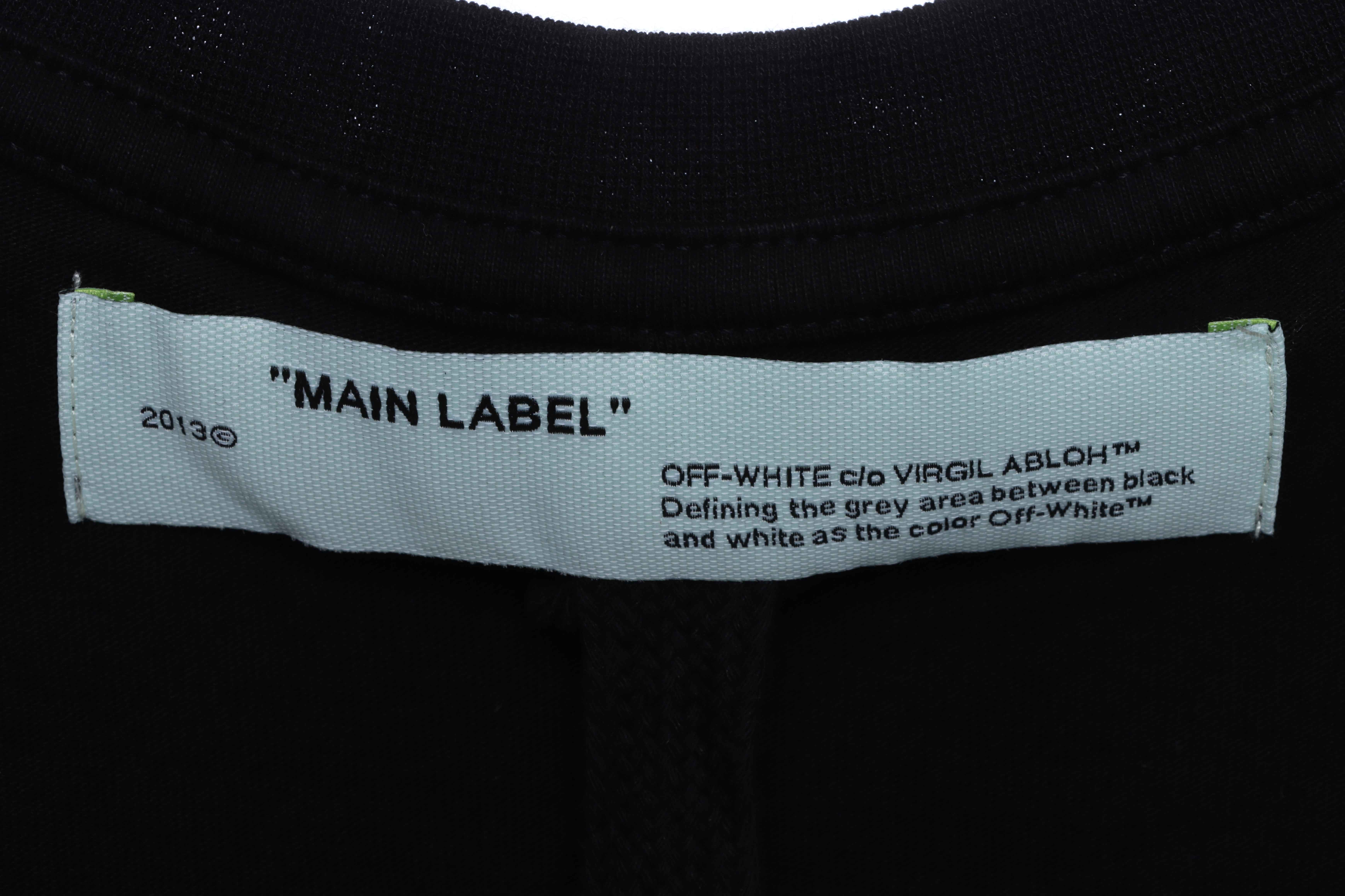 OW Stripe Arrow Print Short Sleeve Black