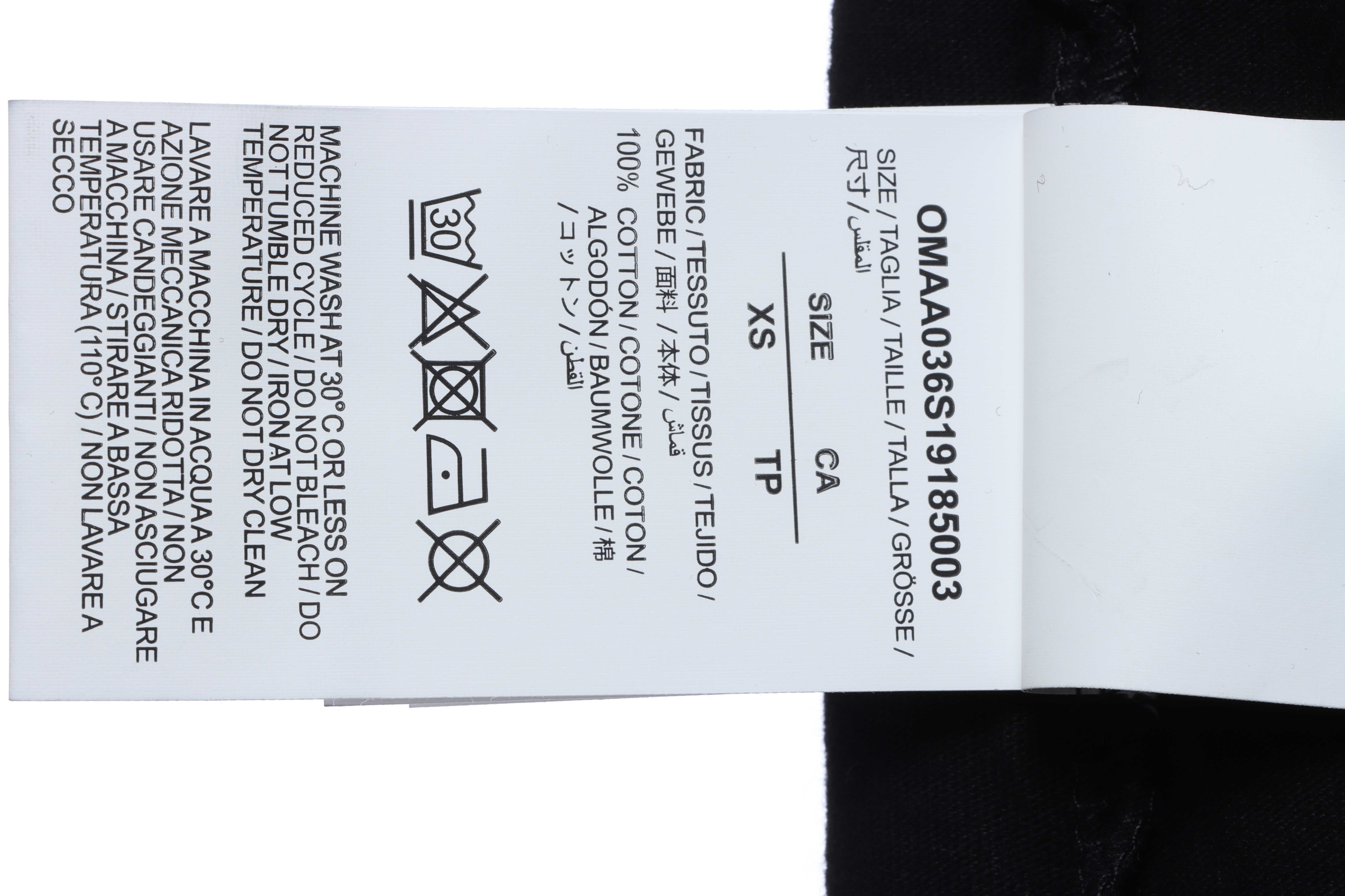 OW Stripe Arrow Print Short Sleeve Black