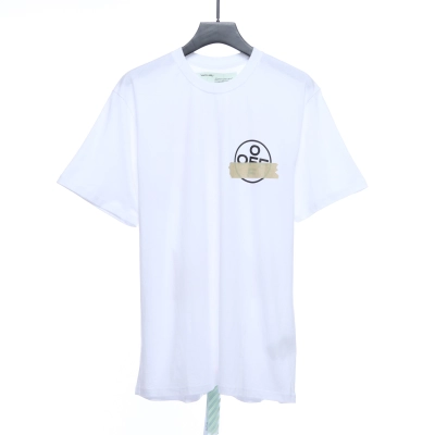 OW Stripe Arrow Print Short Sleeve White 02