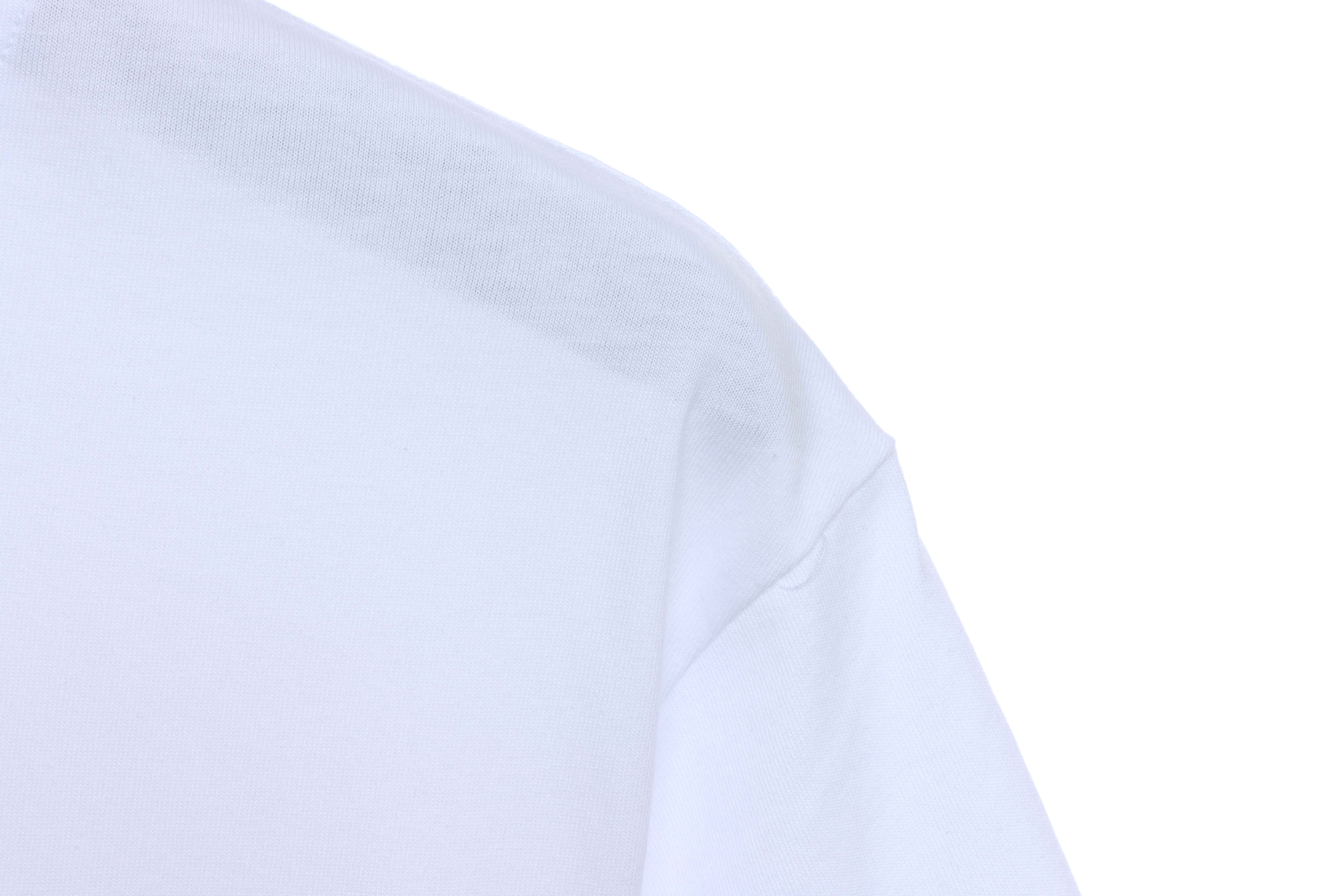 OW Stripe Arrow Print Short Sleeve White