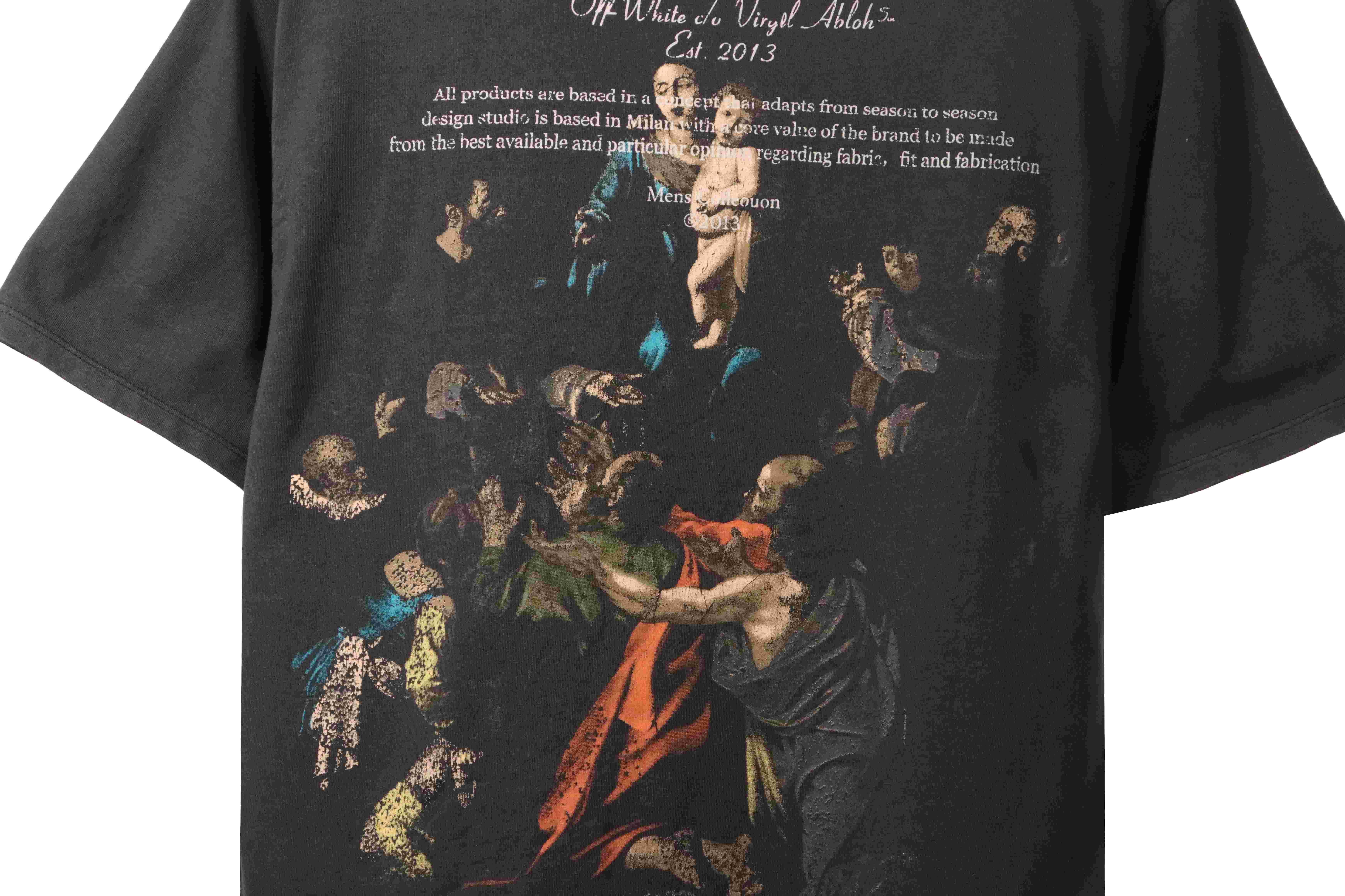 OW washed back color religious short sleeves