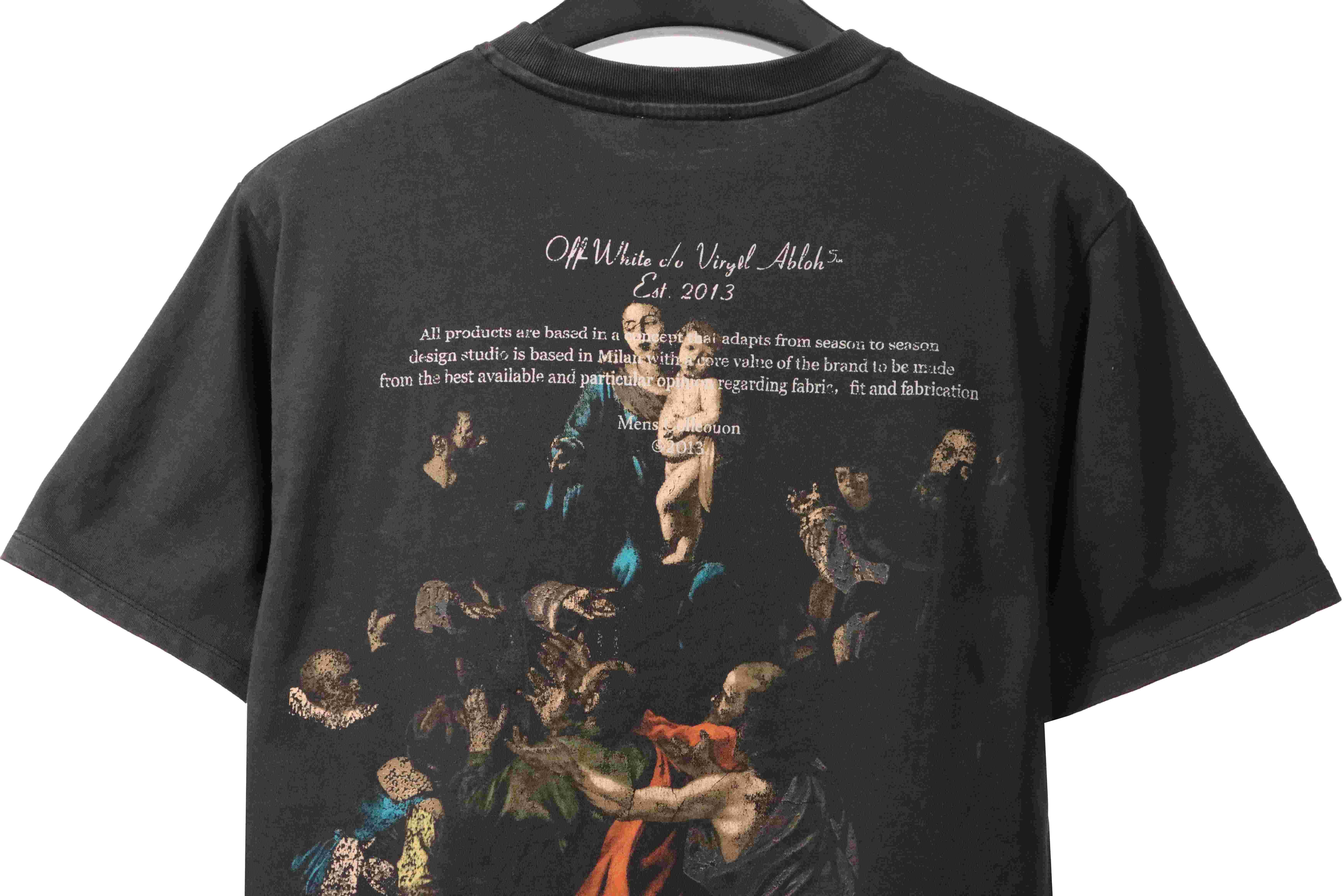 OW washed back color religious short sleeves