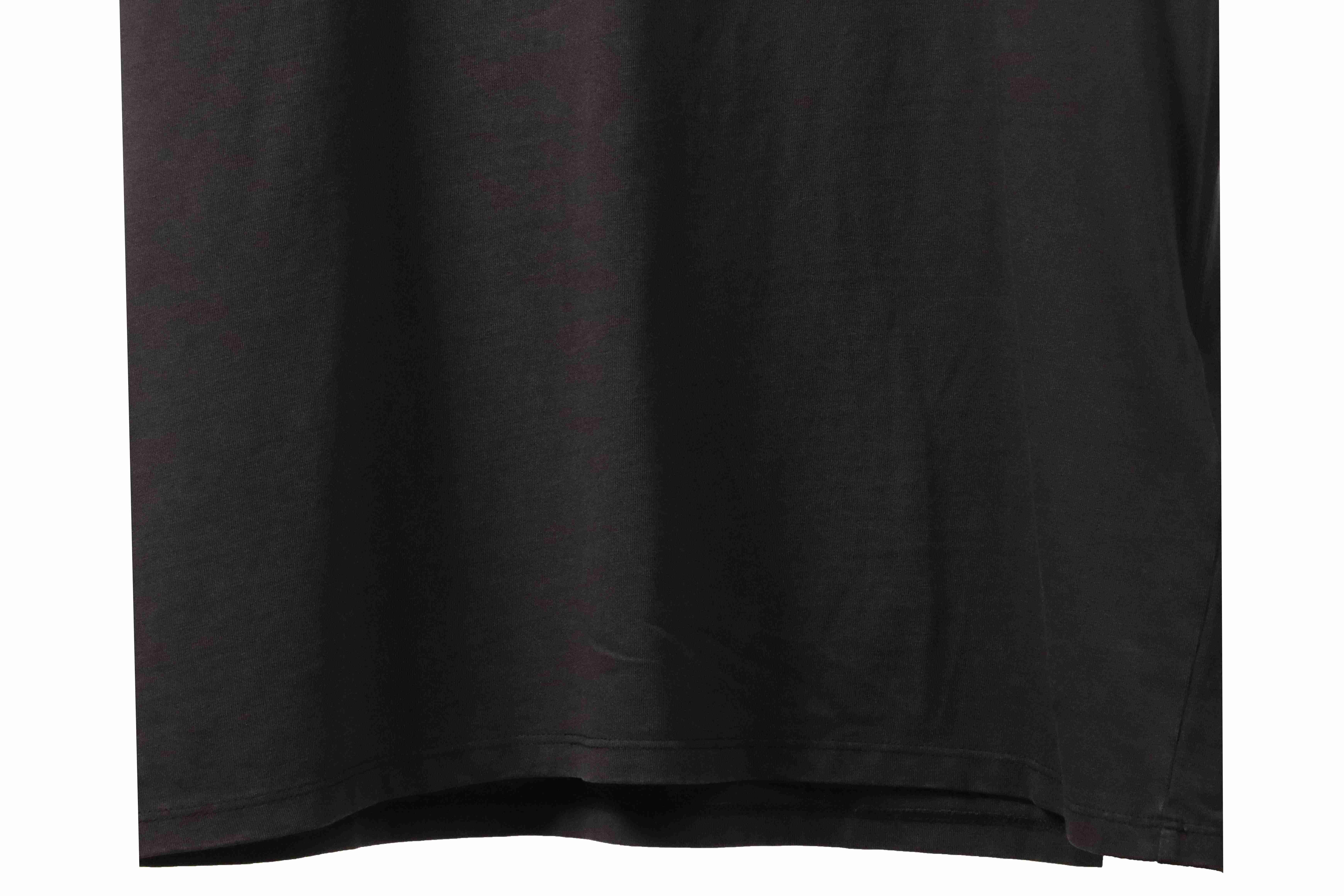 OW washed old man print short sleeves