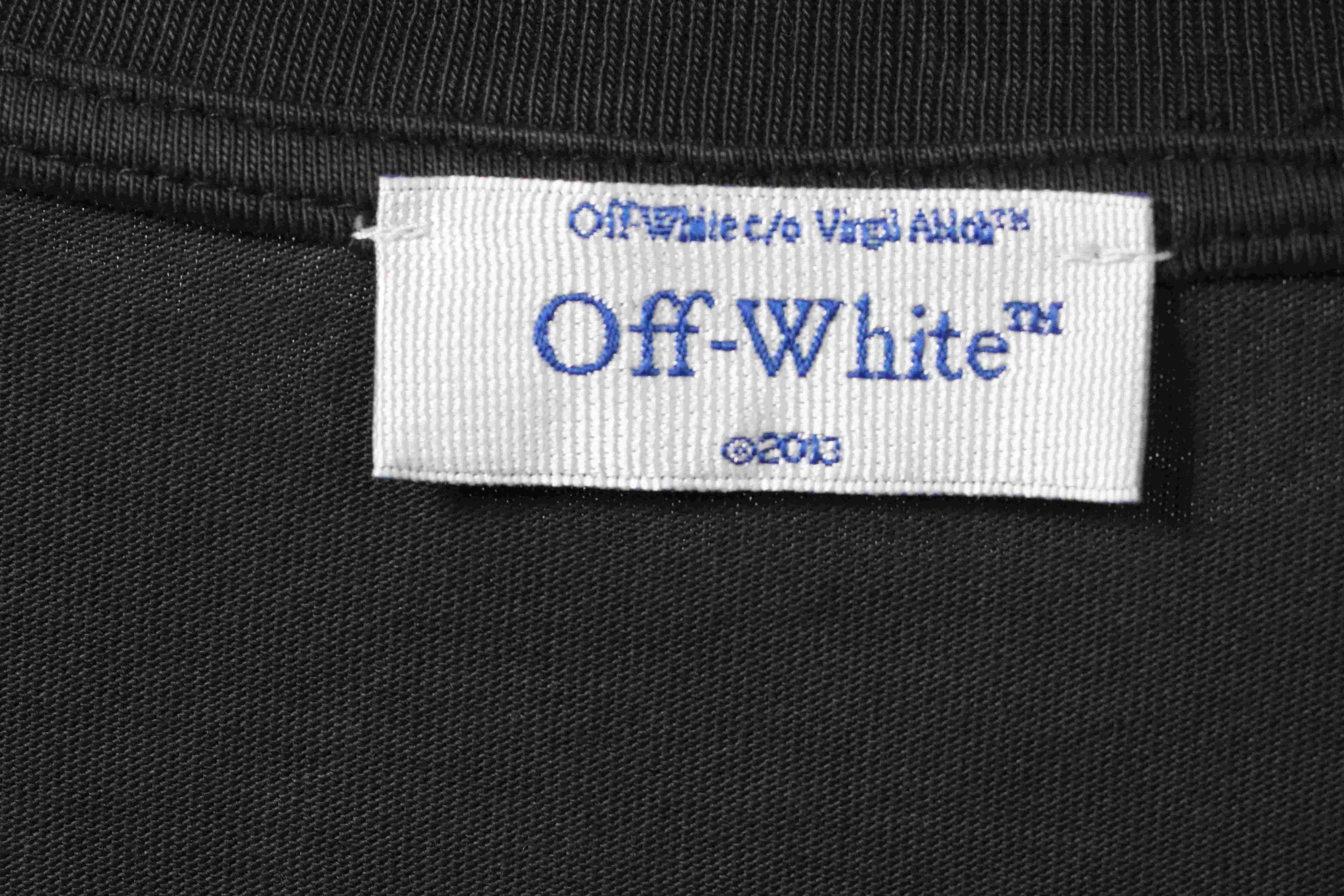 OW washed short-sleeved shirt with hymn and Madonna print on chest