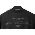 OW washed short-sleeved shirt with hymn and Madonna print on chest