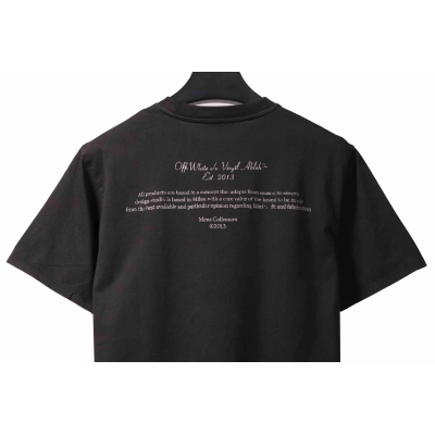 OW washed short-sleeved shirt with hymn and Madonna print on chest 02